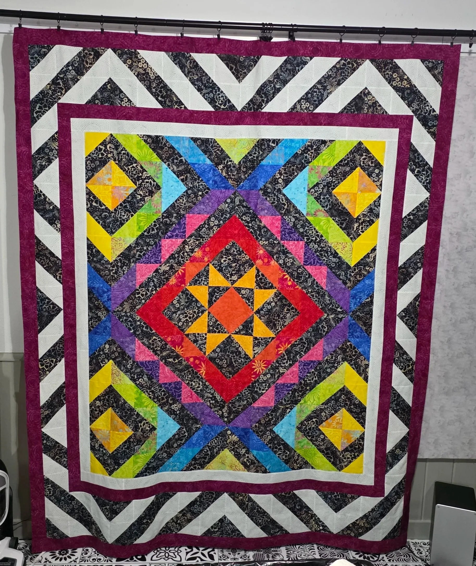 Spectrum Star Quilt