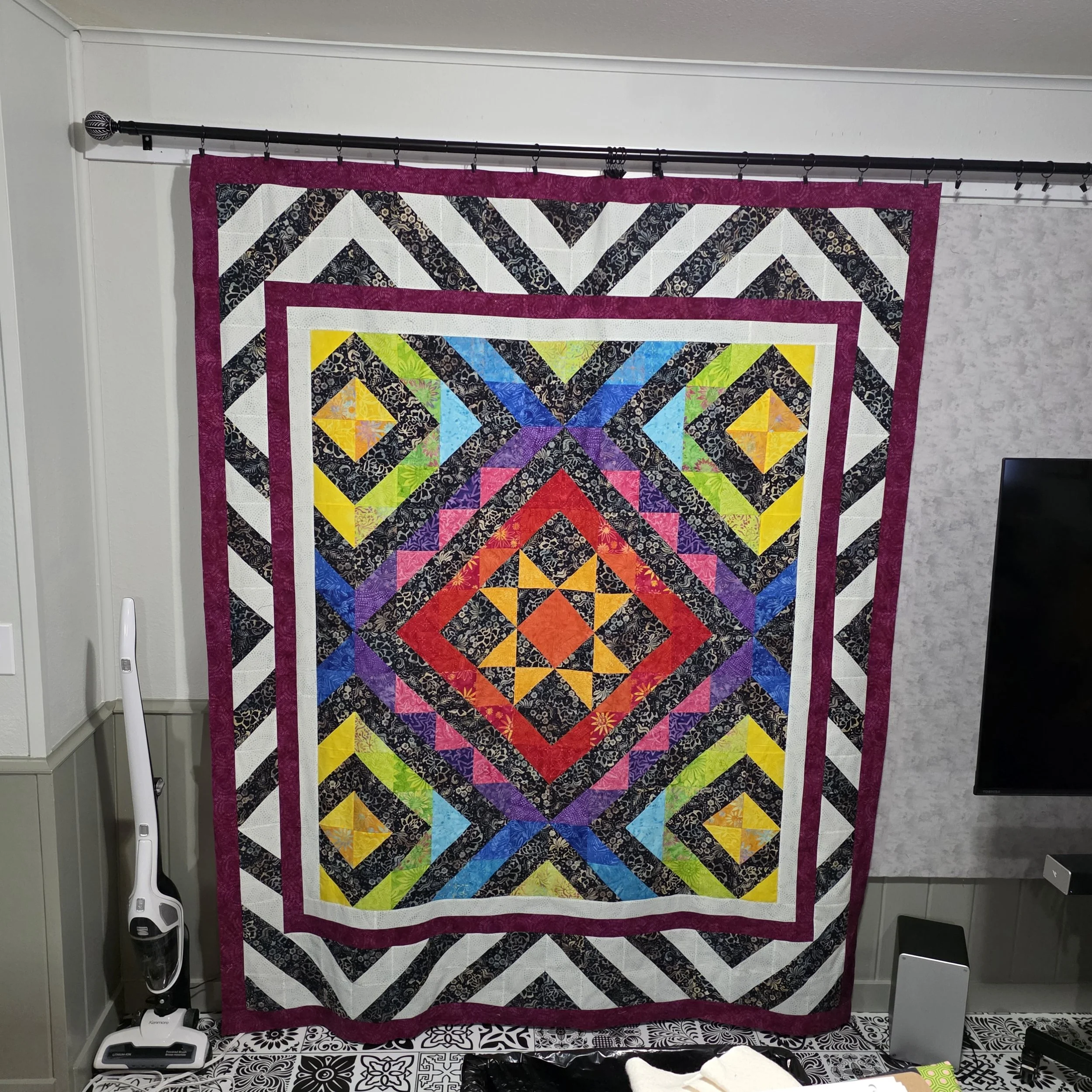 Batik Star Quilt