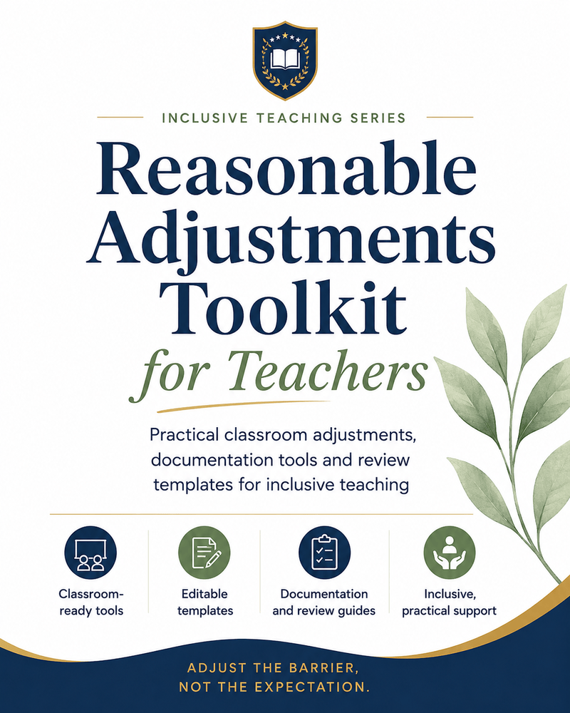 'Reasonable Adjustments Toolkit' poster