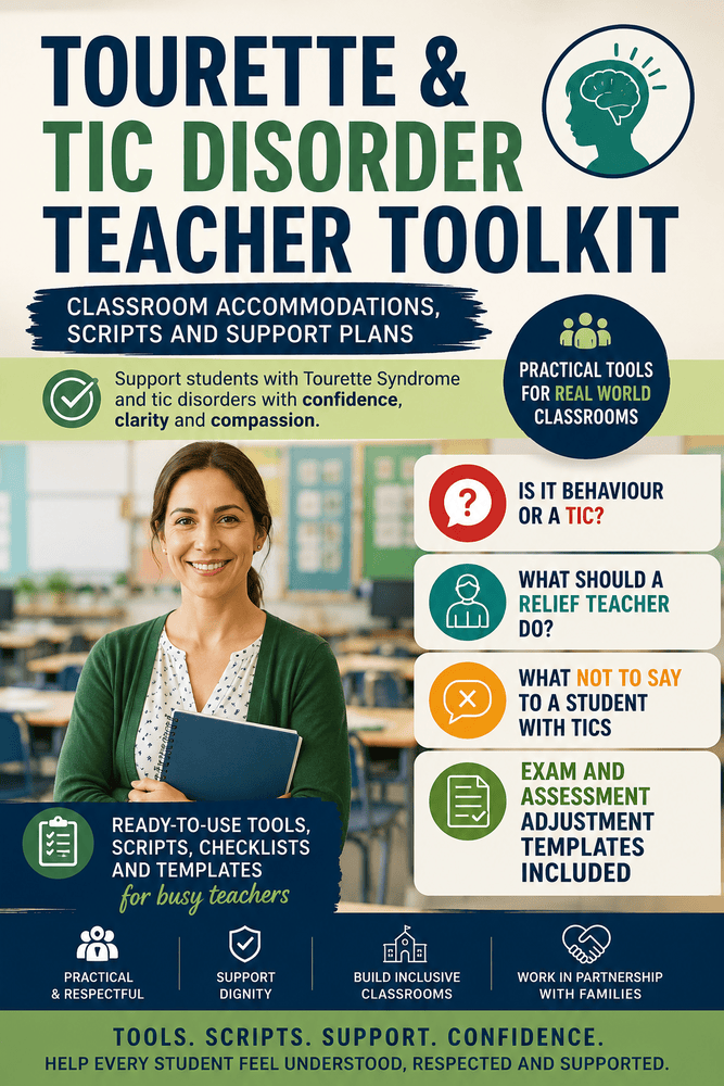 'Tourette & Tic Disorder Teacher Toolkit' poster