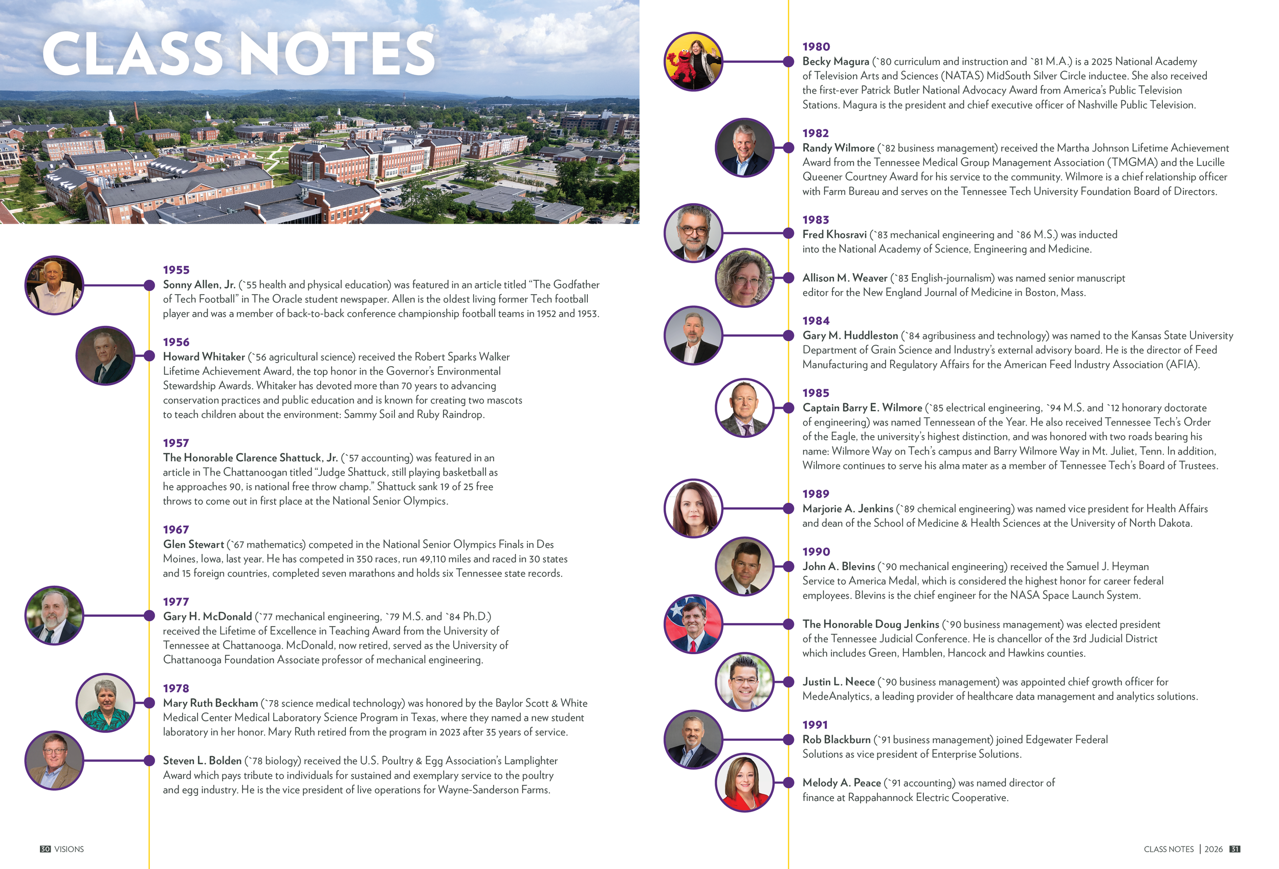 A clean new layout was created for Class notes for clean and scannable with an easy to understand timeline.