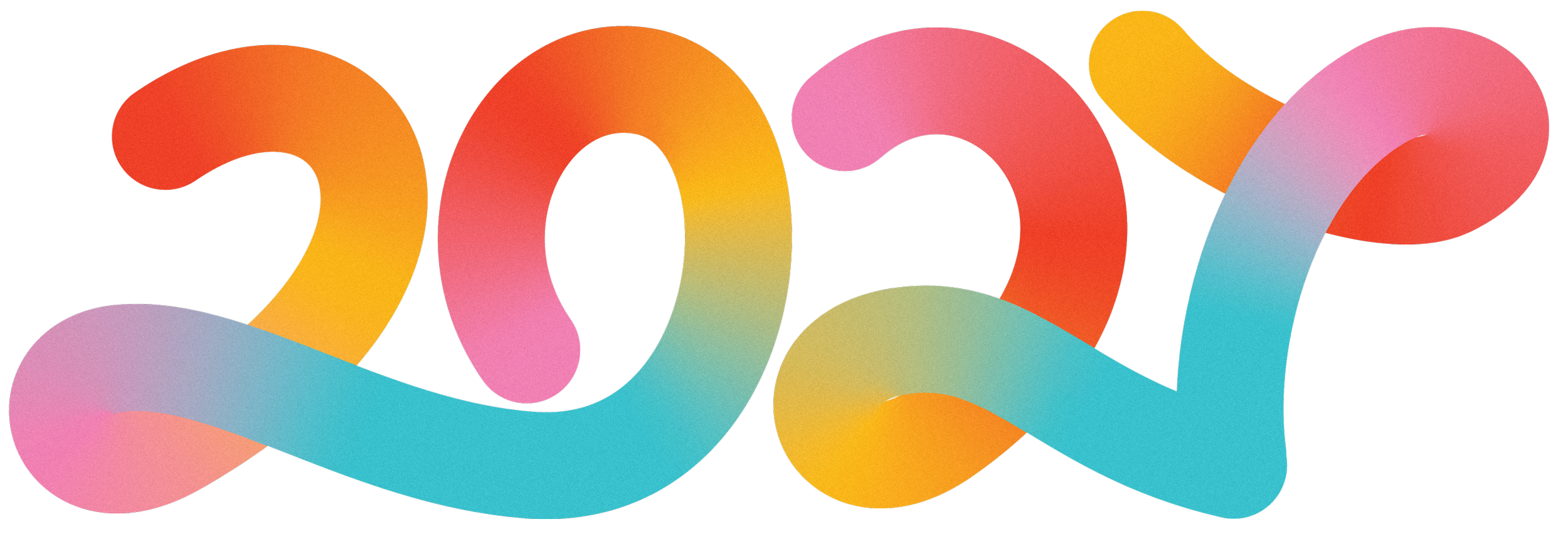 Colorful, stylized text of the year 2022 in gradient shades of pink, orange, yellow, and blue.