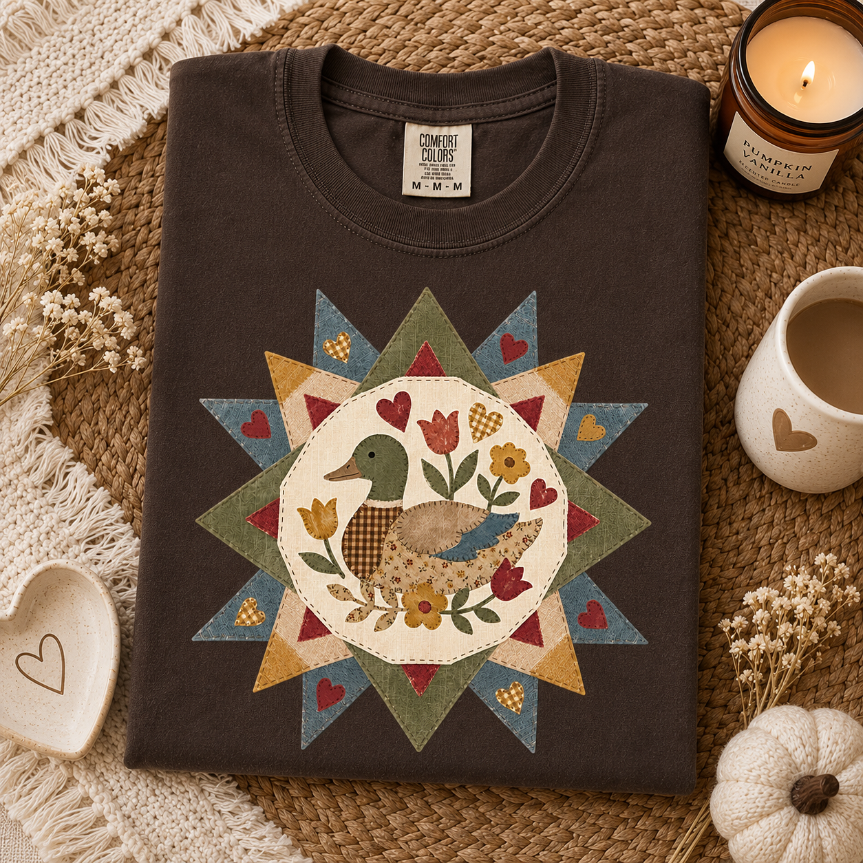 Comfort Colors Patchwork Duck Tee