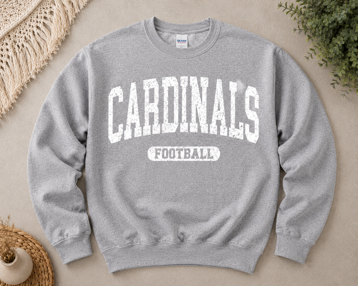 Gildan Cardinals Football Crewneck