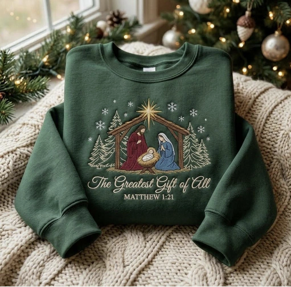 Gildan Nativity Scene Crewneck
