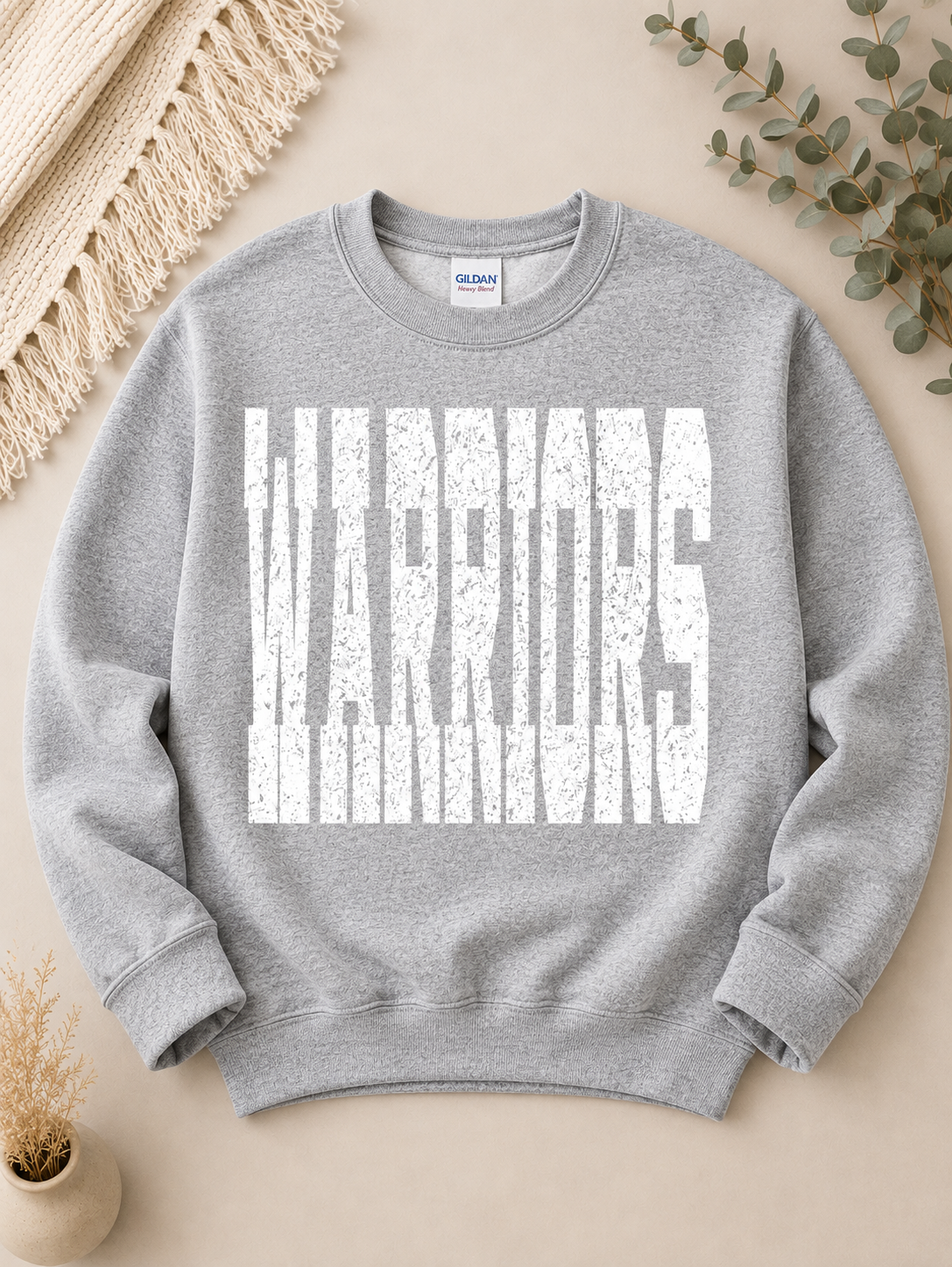 Gildan Warriors Varsity Style Crewneck