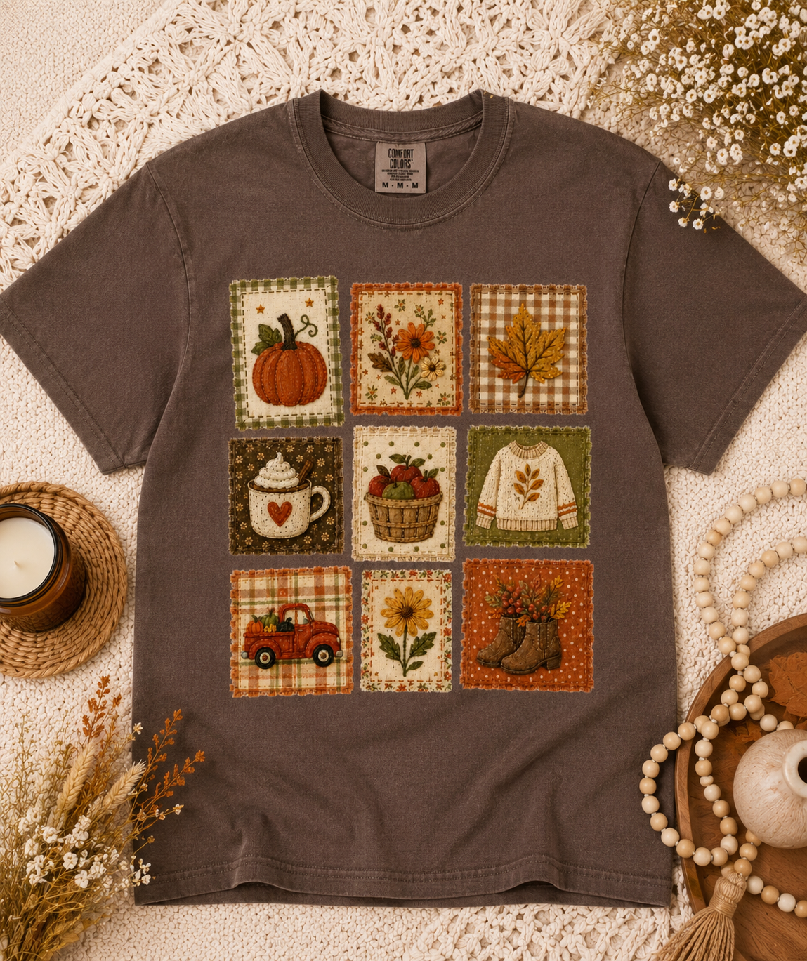 Comfort Colors Quilt Squares Tee