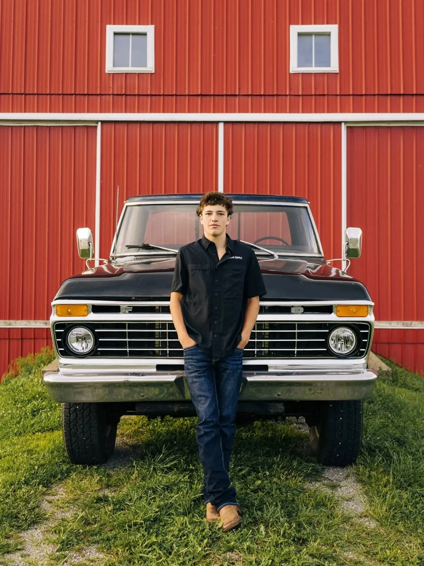 Caiden | Class of 2027

I had him climb on top of the livestock trailer to showcase him &amp; all of those years worth of hard work, for the coolest photo EVER! I'm not sure if those are my favorite photos, or the photos with his old truck... Or, the