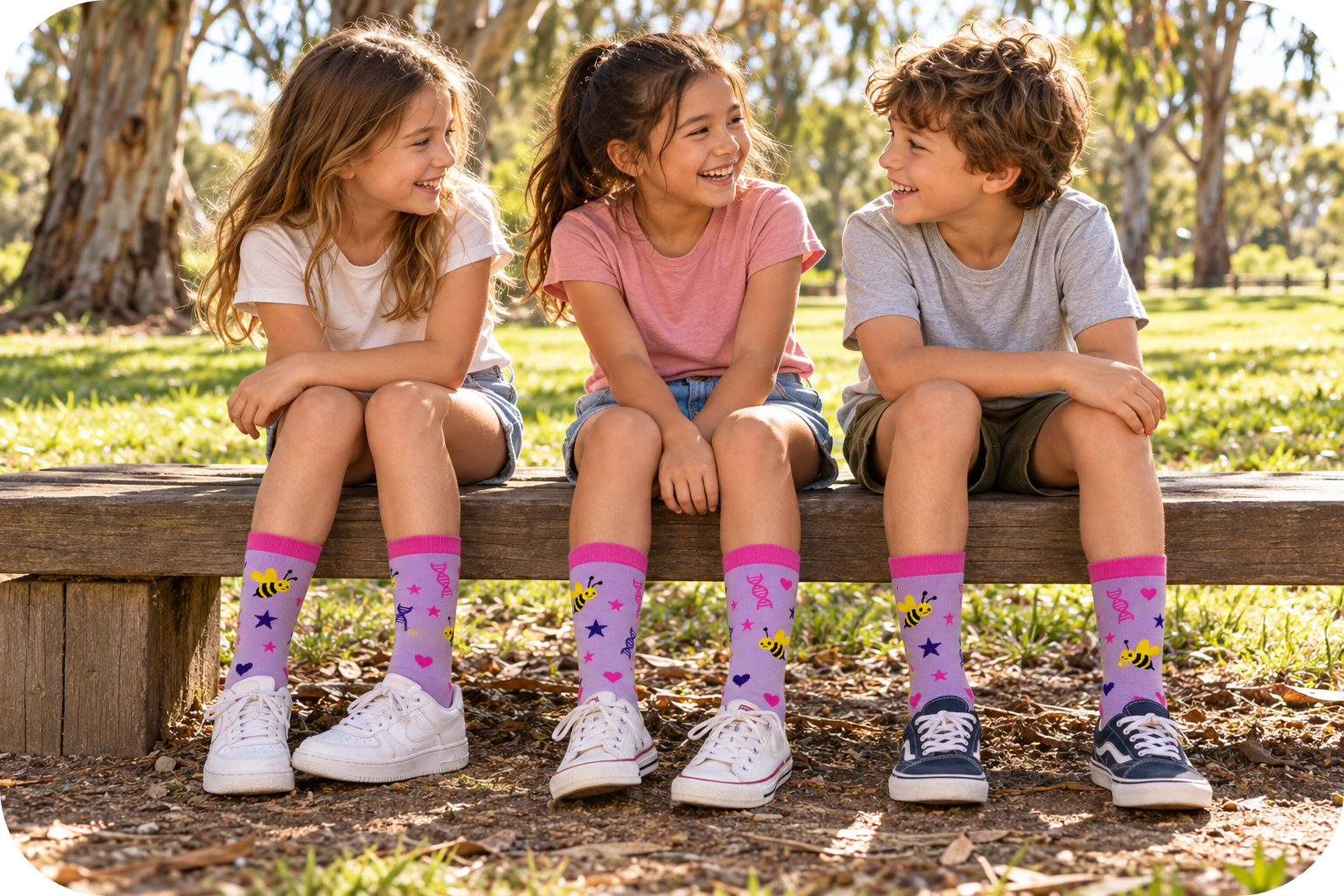 Rounded Corners - Three children in Bea Socks - Park-modified.png
