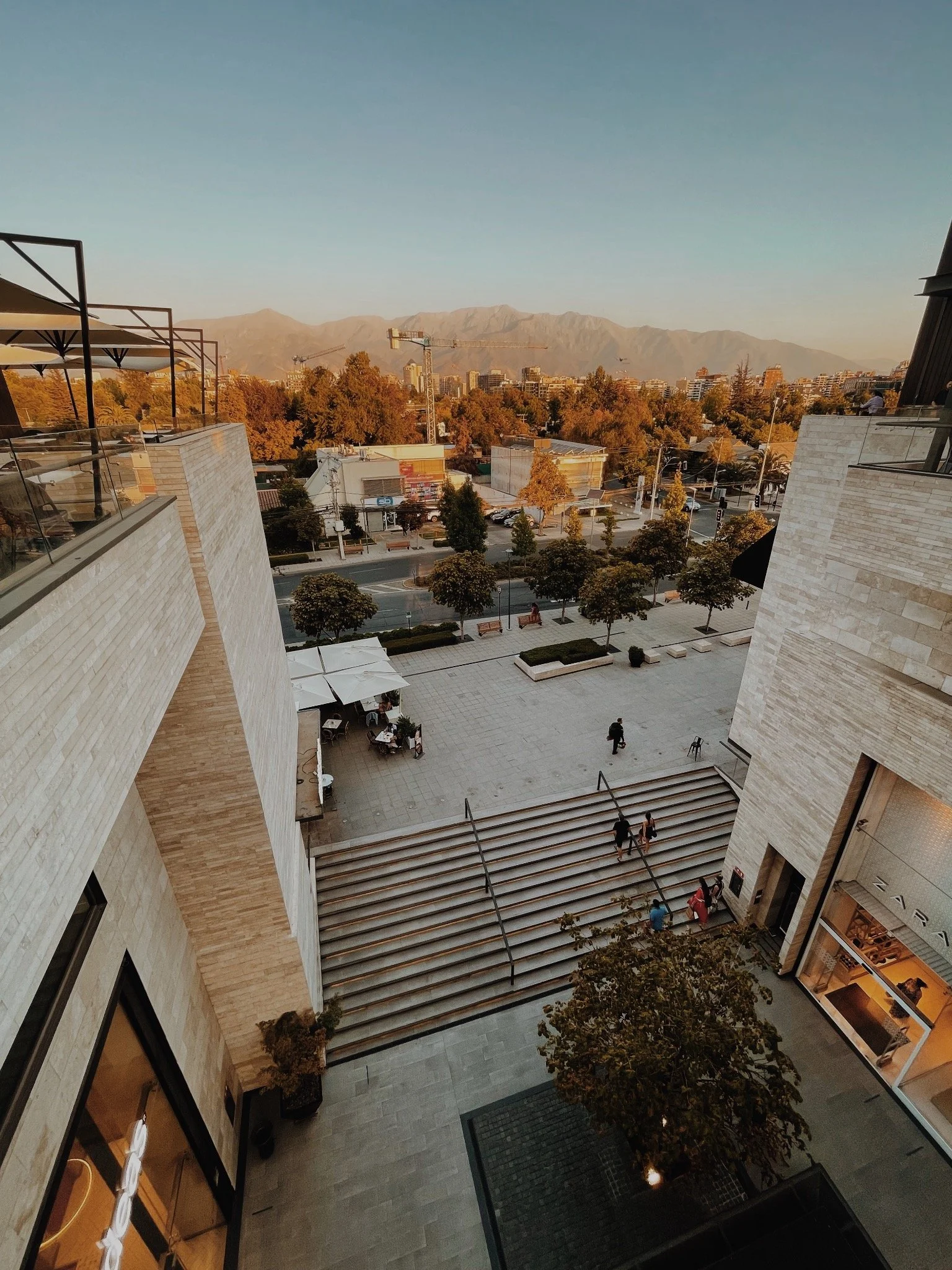 A view from a mall in Santiago, Chile 