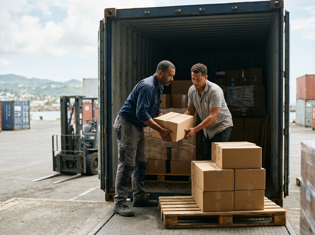 manutention depotage de contenaire