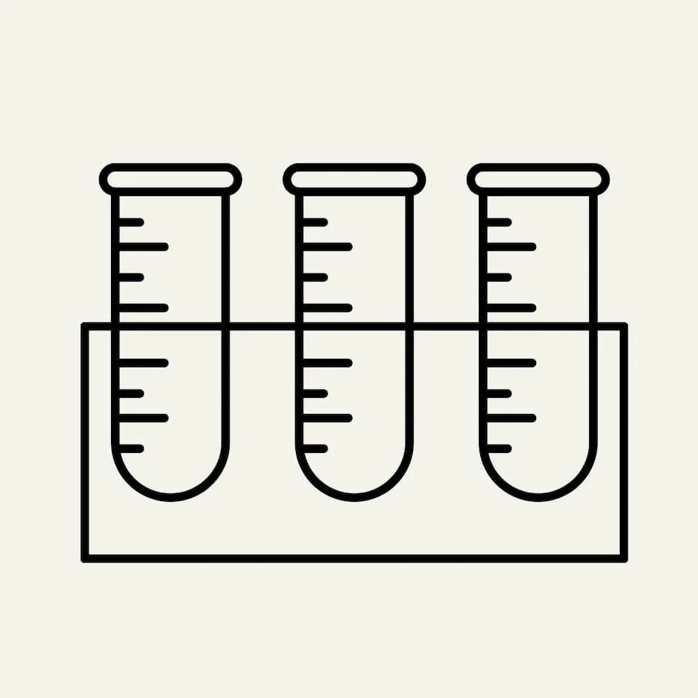 Test tubes icon to show how Blueleaf Inc. provides side-by-side comparisons of treatment plans proposed by different vendors.