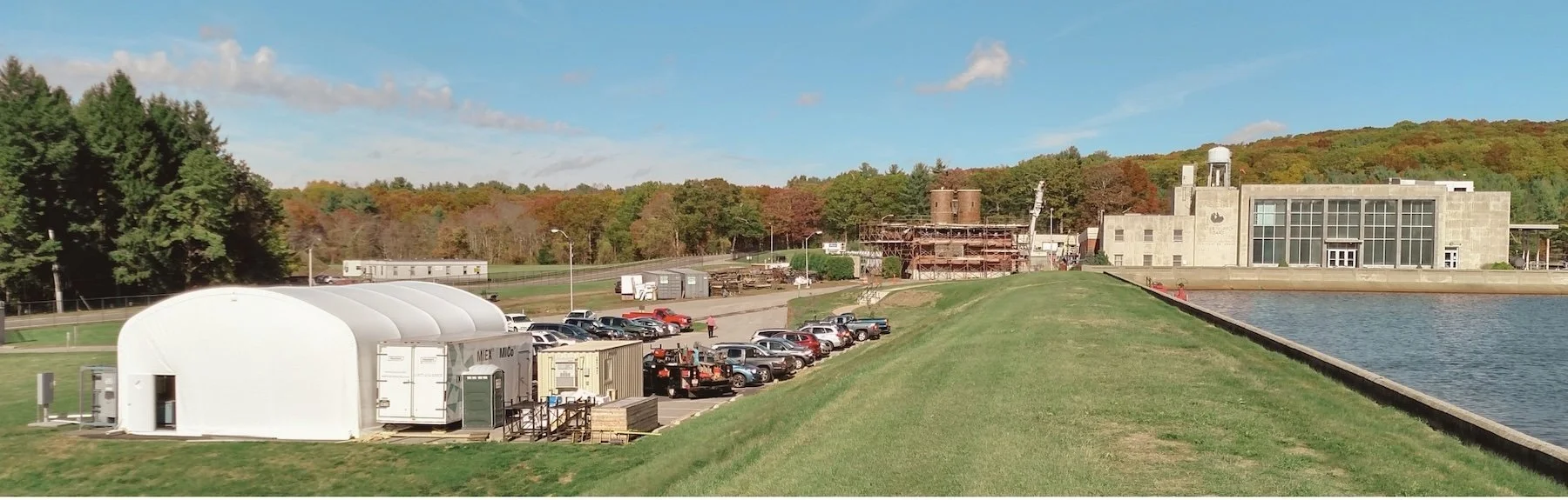Watewater treatment plant pilot study being conducted in New Hampshire to test water treatment process plan.