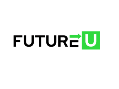 The Food Network logo featuring the word 'food' in black with the letter 'o' replaced by a green square containing a white arrow pointing right and a white letter 'u'.