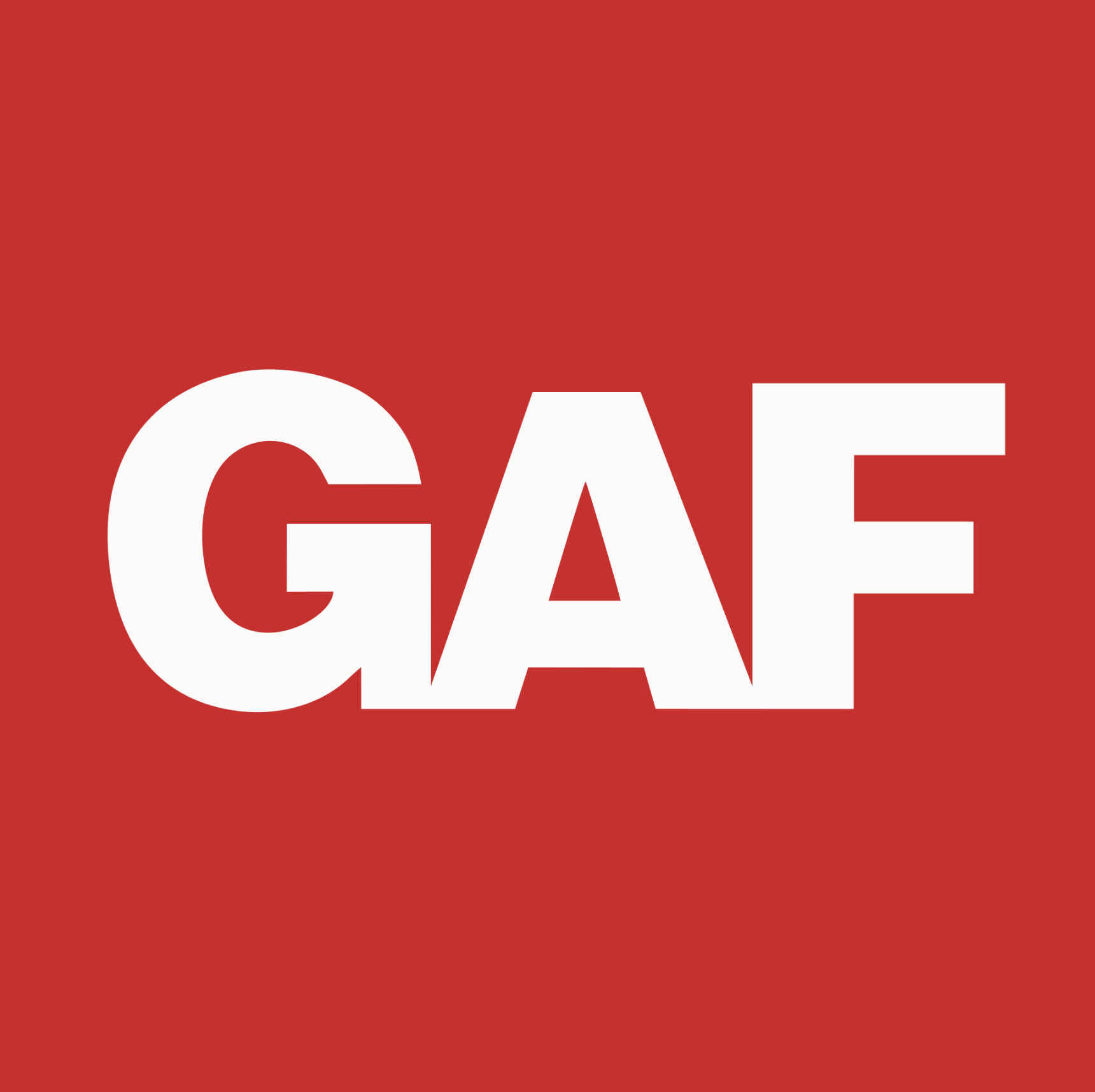 Red background with the word 'GAS' in large white uppercase letters.