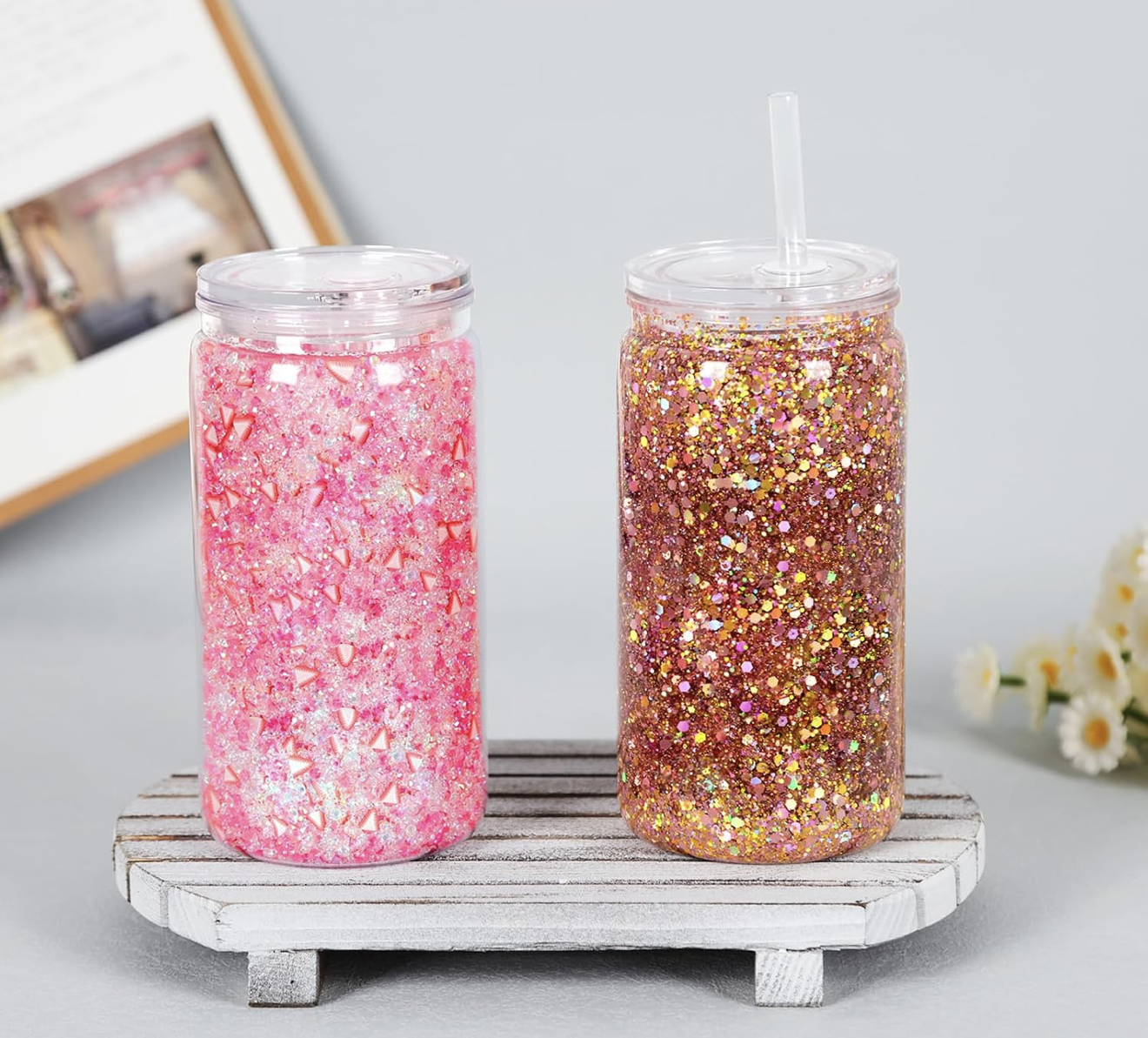 16OZ Snow globe Tumbler