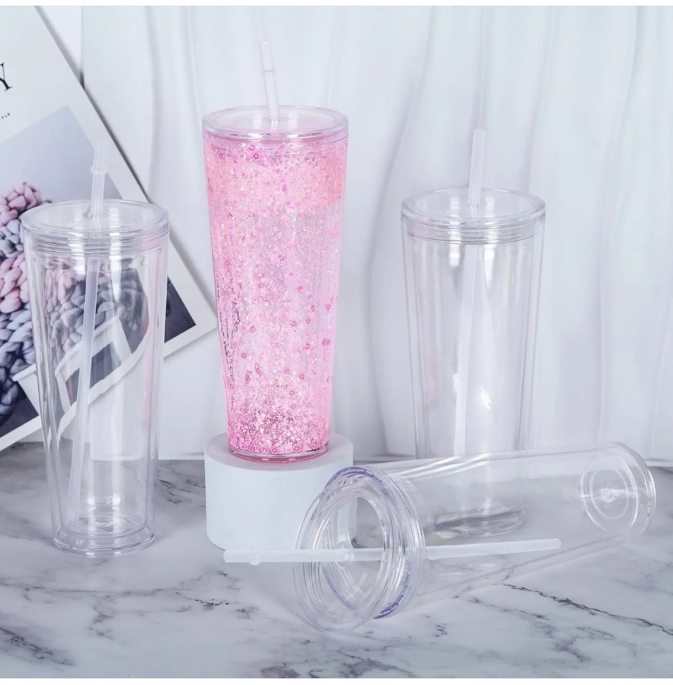 24OZ Snow Globe Tumbler