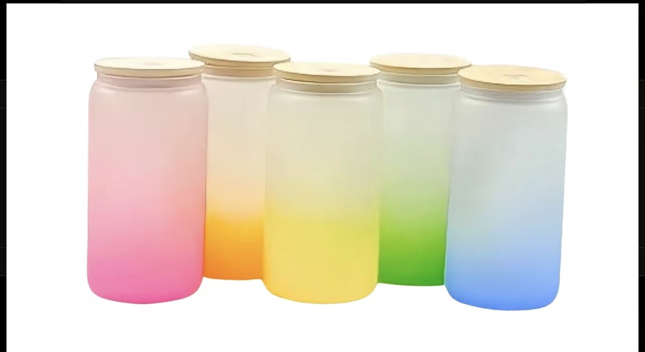 16OZ Frosted Glass Tumbler