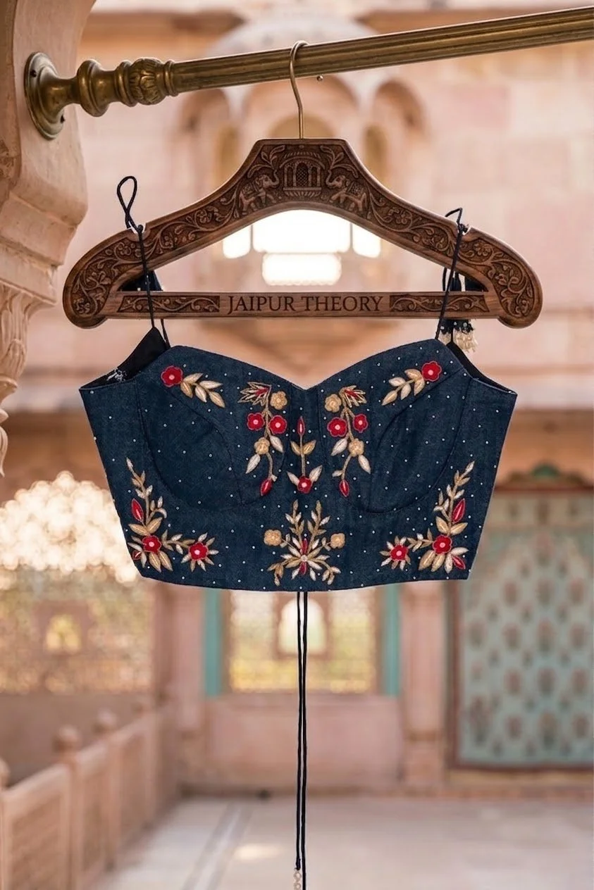 Noor Zari Crop Blouse