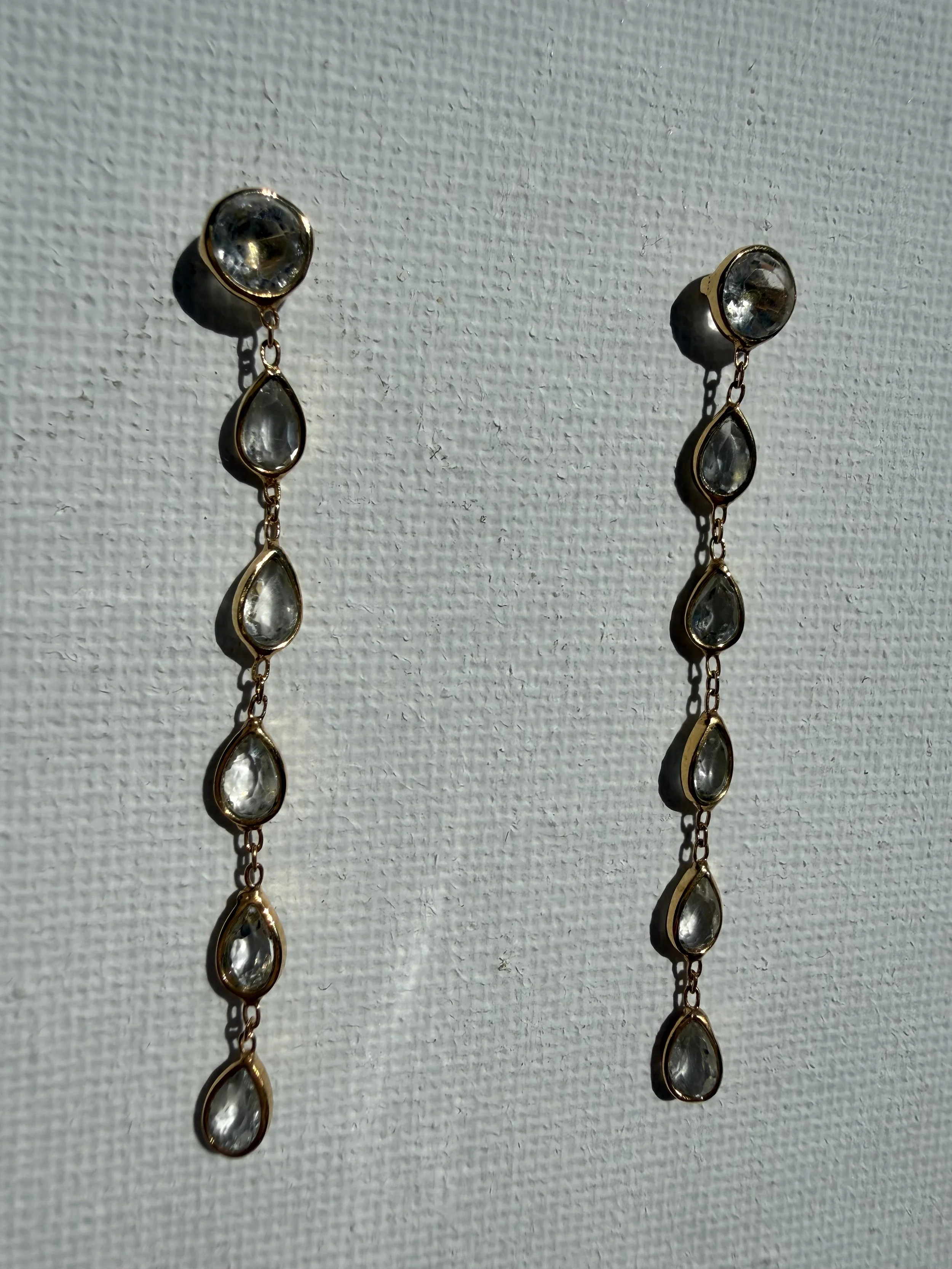 Drops Earrings (Crystal Quartz)