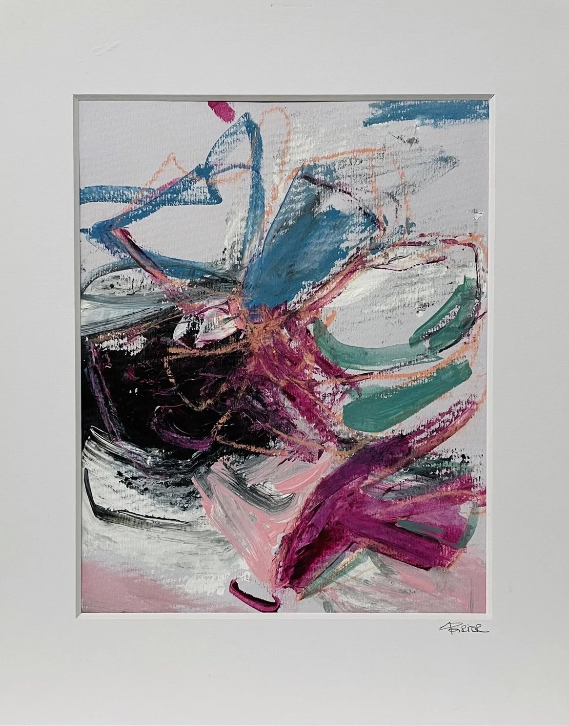 Abstraction-2
Acrylique sur papier, 14x11 po
Vendu - Sold