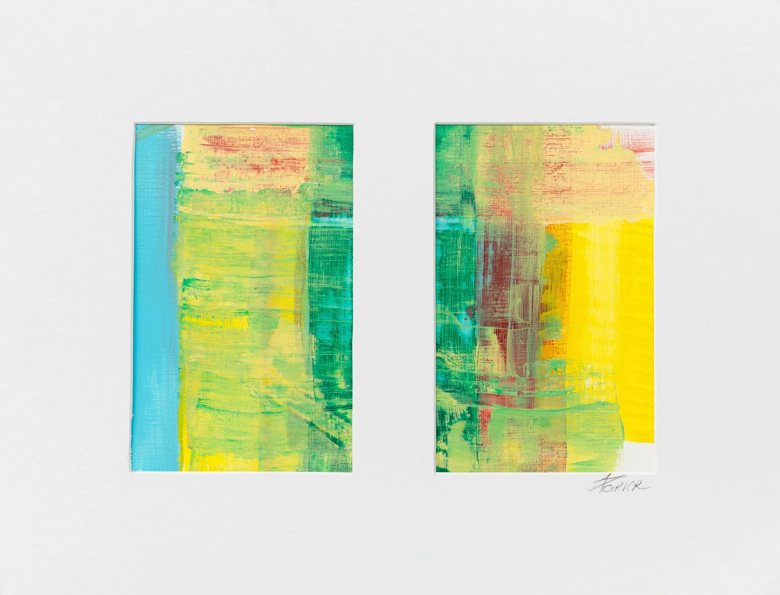 Duo-1
Acrylique sur papier, 14x18 po
Vendu - Sold