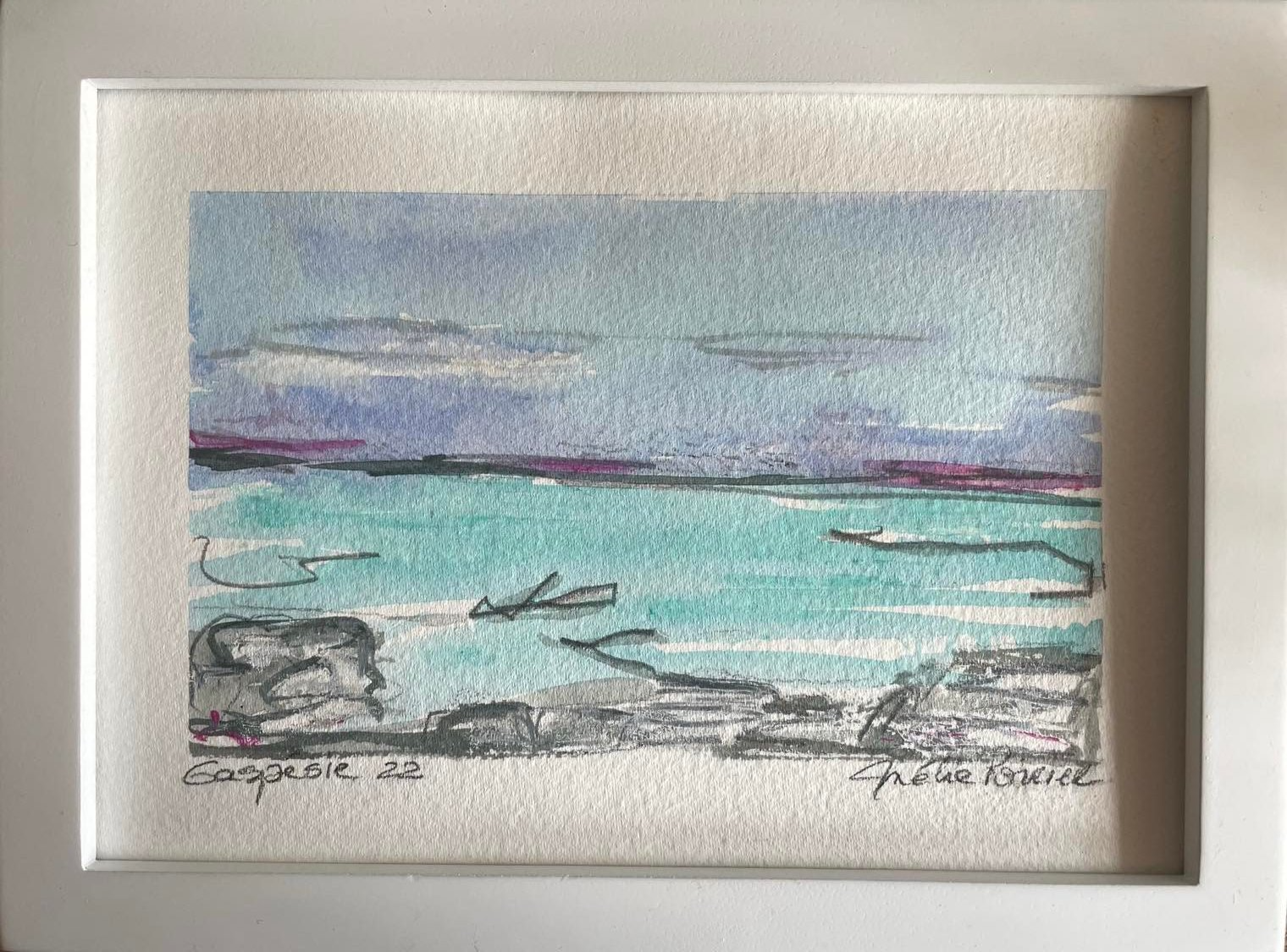 Gaspésie 2022
Techniques mixtes sur papier, 5x7 po
Vendu - Sold