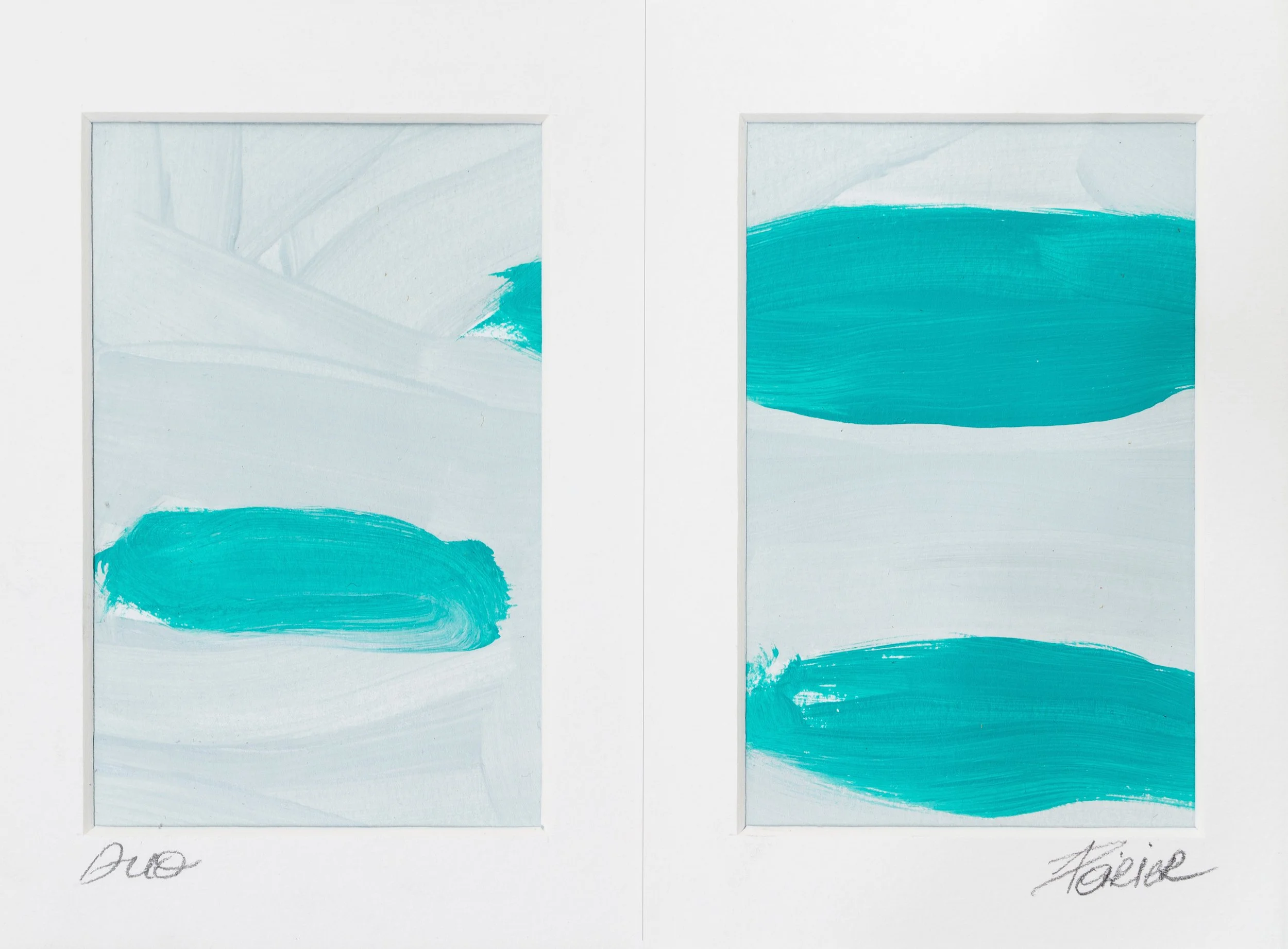 Duo-7
Diptyque sur papier, 6x8 po
Vendu - Sold 
