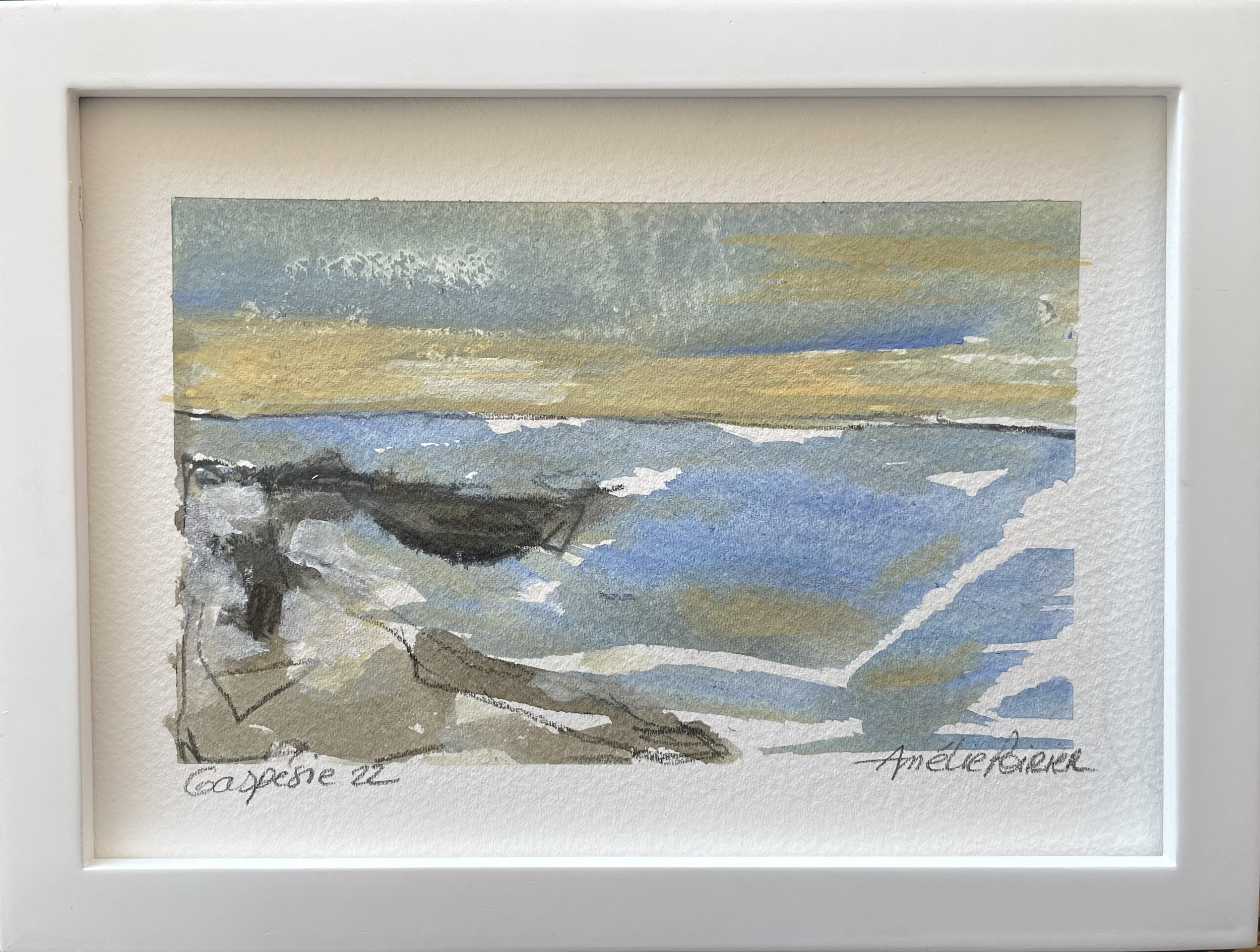 Gaspésie 2022
Techniques mixtes sur papier, 5x7 po
115$
