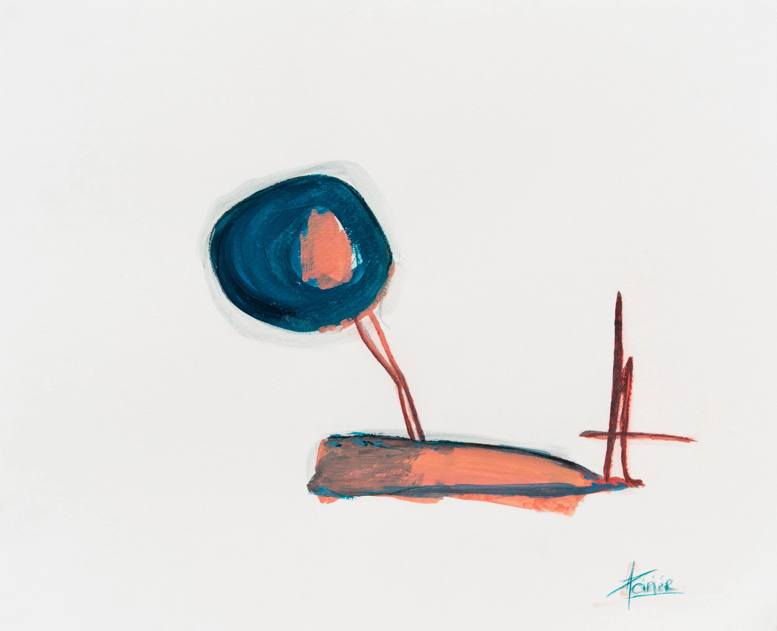 Sans-titre/Untitled
Acrylique sur papier, 14x17 po
285$