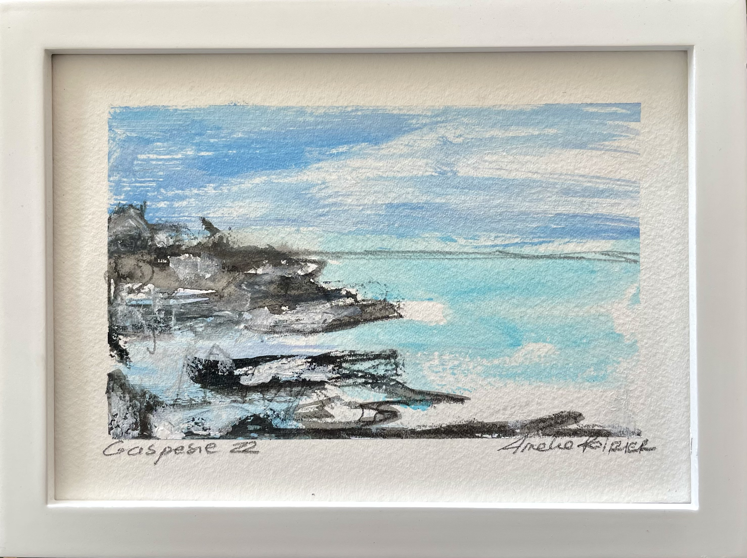Gaspésie 2022
Techniques mixtes sur papier, 5x7 po
Vendu - Sold