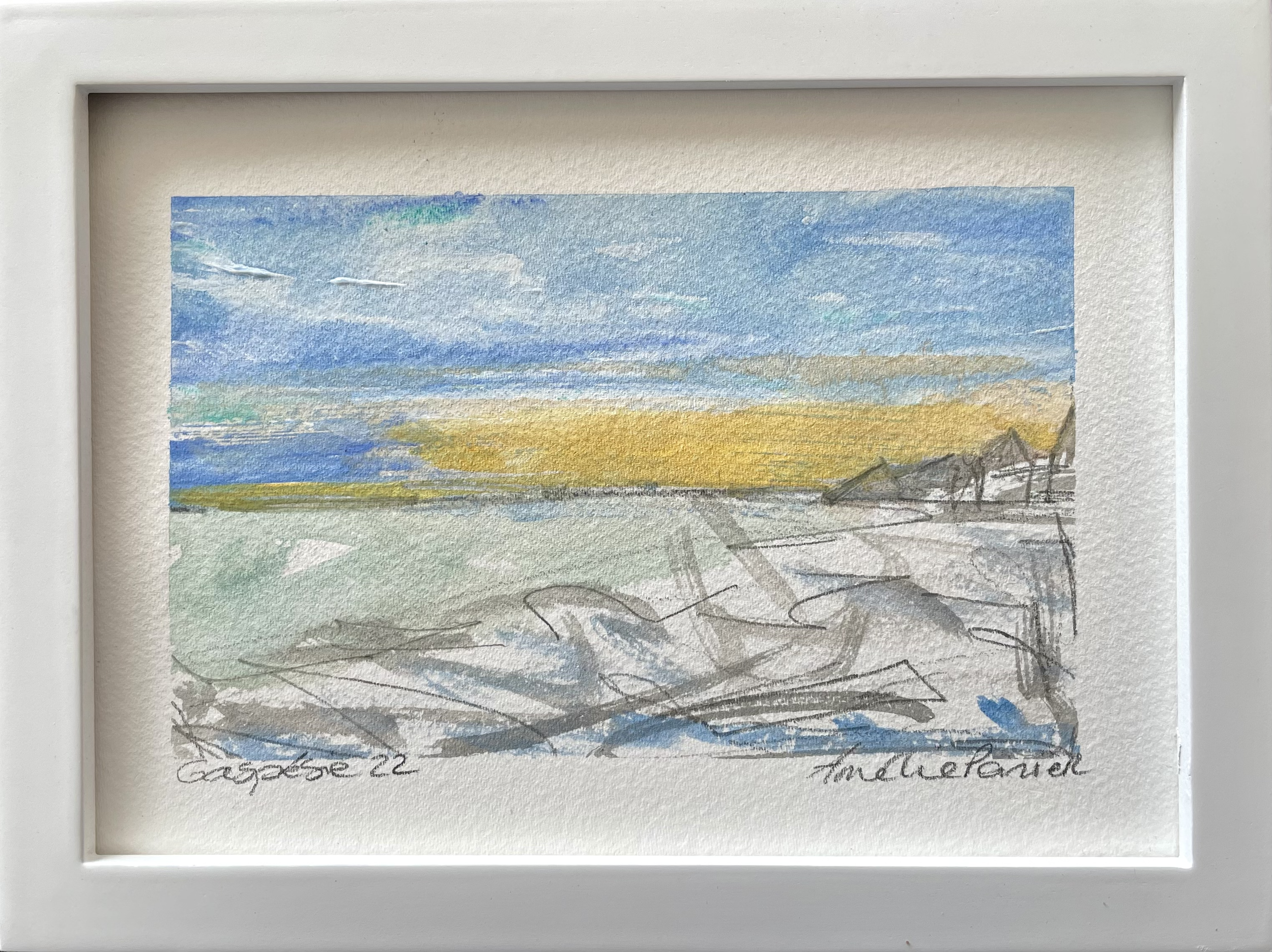 Gaspésie 2022
Techniques mixtes sur papier, 5x7 po
Vendu - Sold