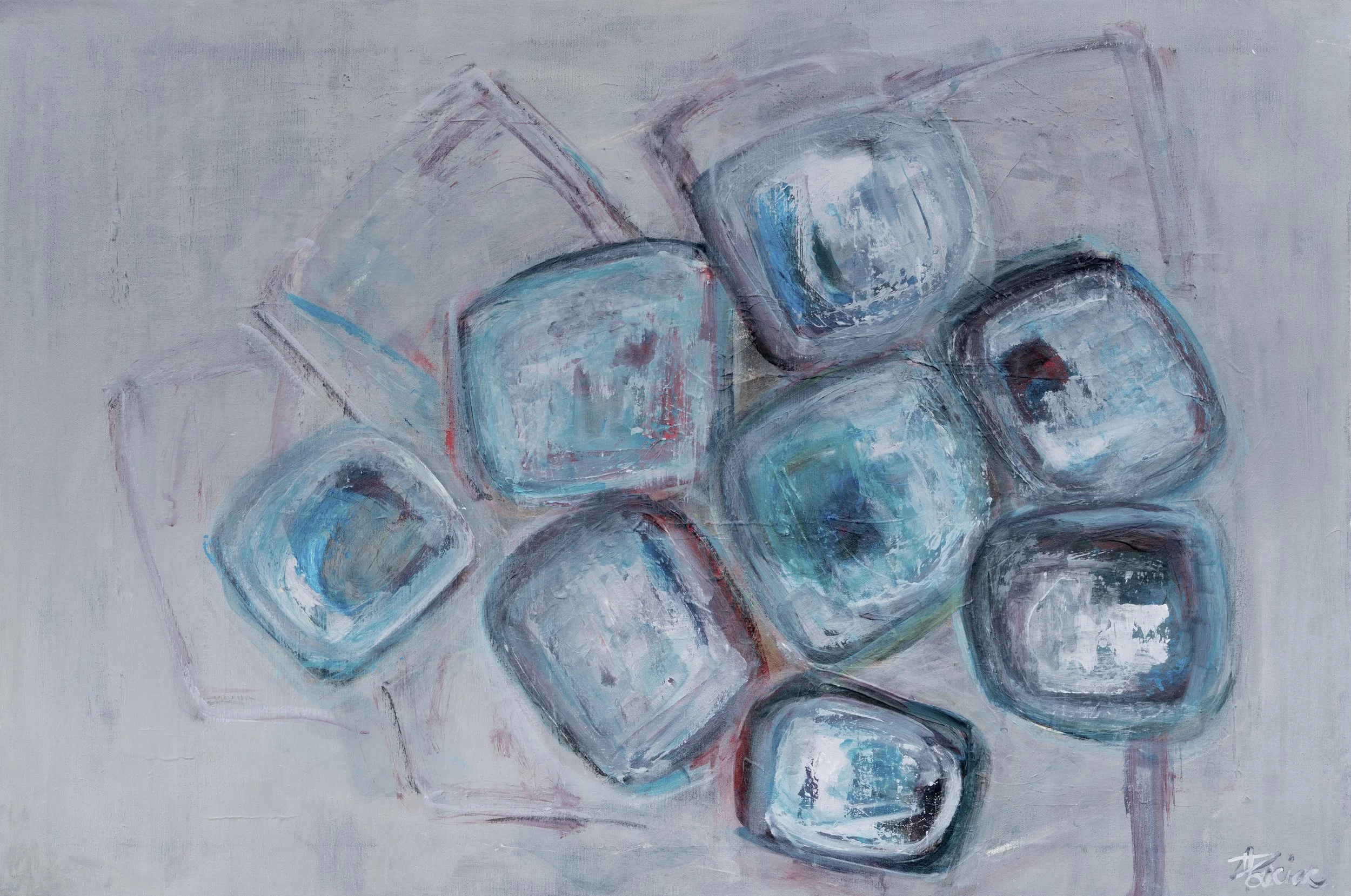 Gravité-3
Acrylique sur toile, 24x36 po
800$