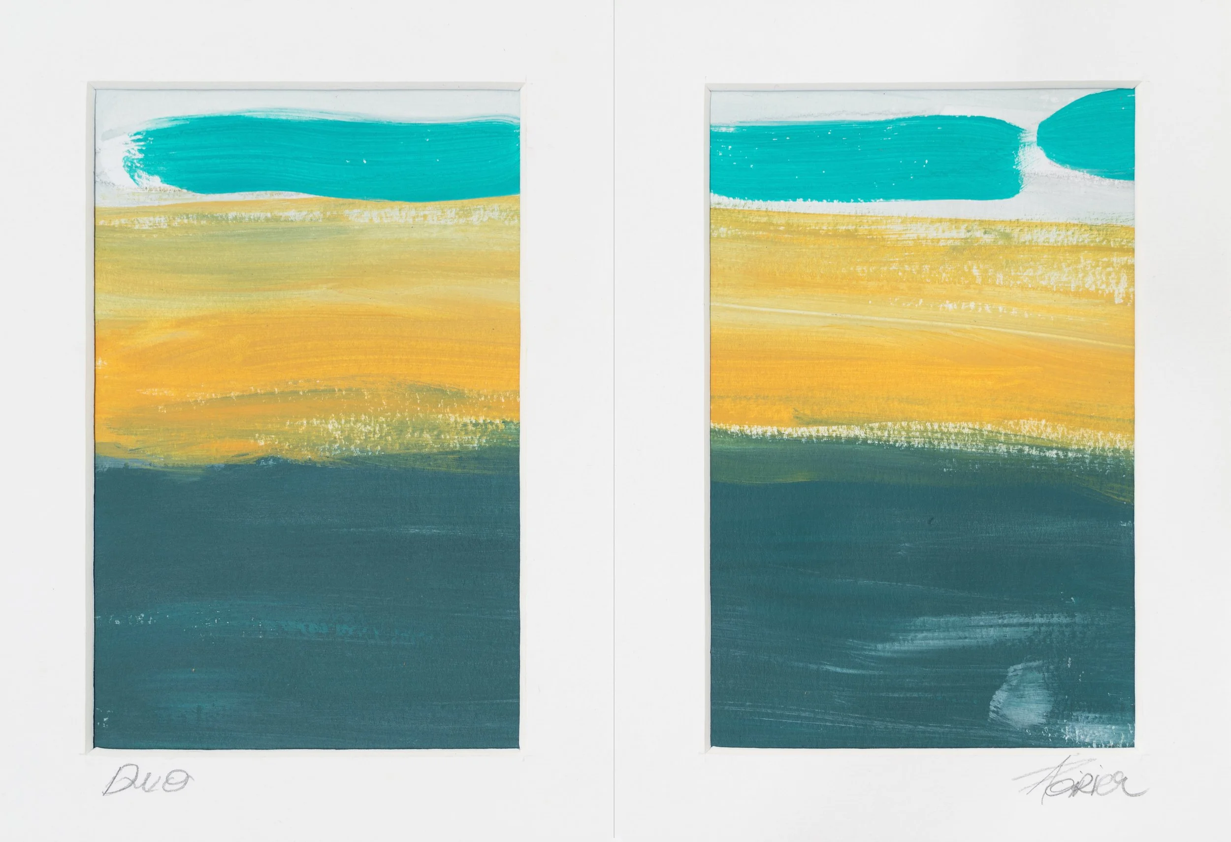 Duo-3
Diptyque sur papier, 7x10,5 po
Vendu - Sold