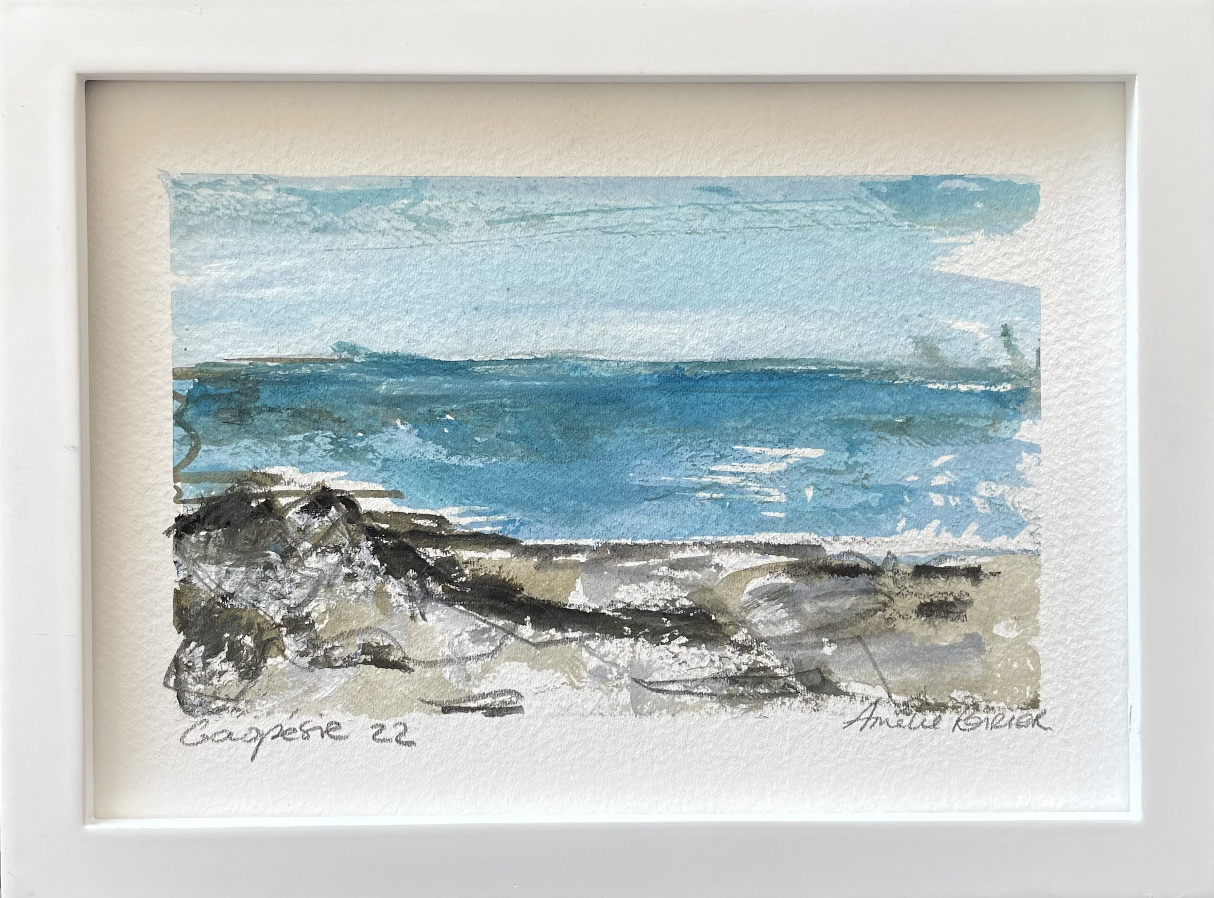 Gaspésie 2022
Techniques mixtes sur papier, 5x7 po
Vendu - Sold