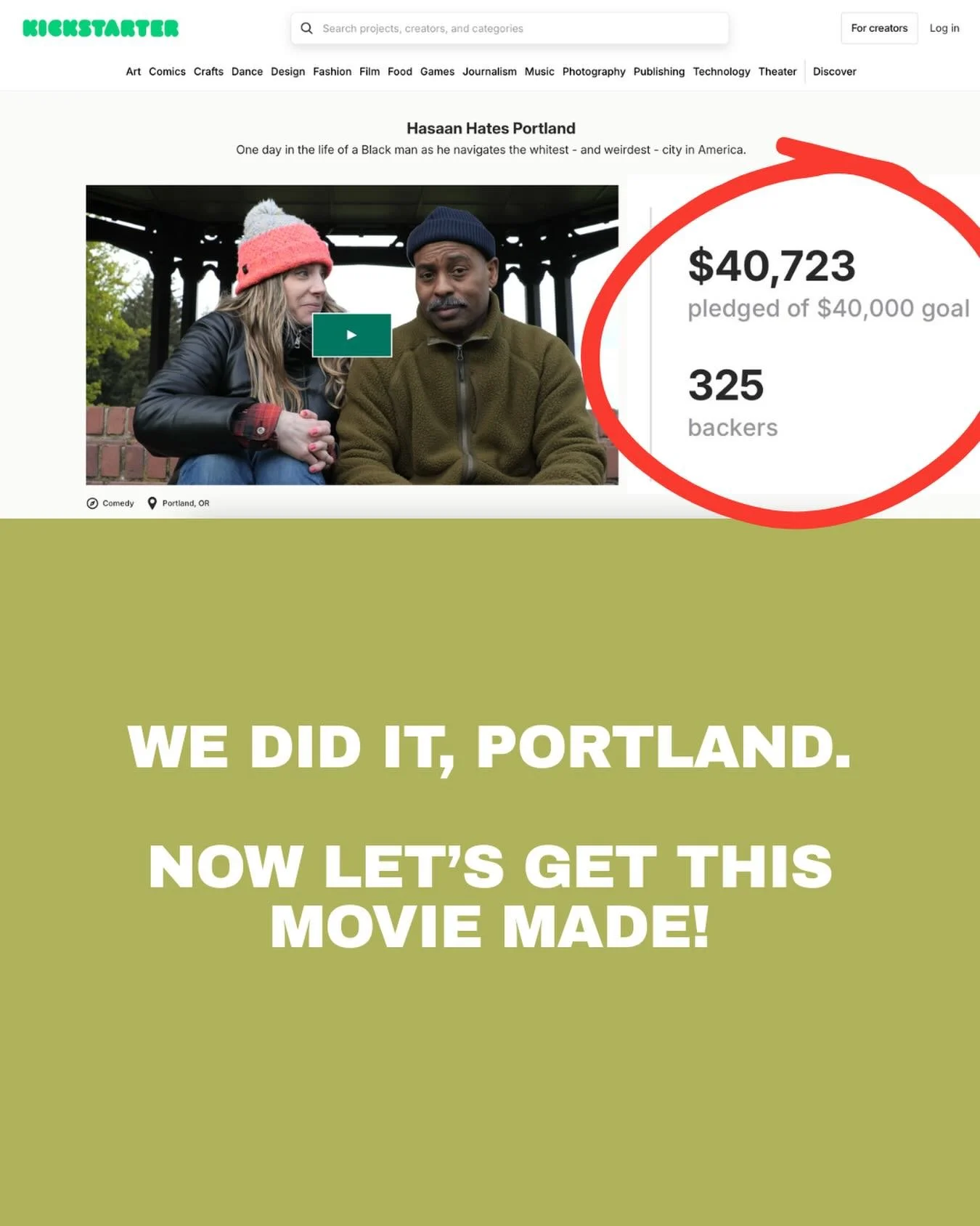 WE REACHED OUR KICKSTARTER GOAL! 🎉

Thank you to everyone who donated, shared, and supported our Kickstarter campaign. Now let&rsquo;s get this movie made! 💪🏾