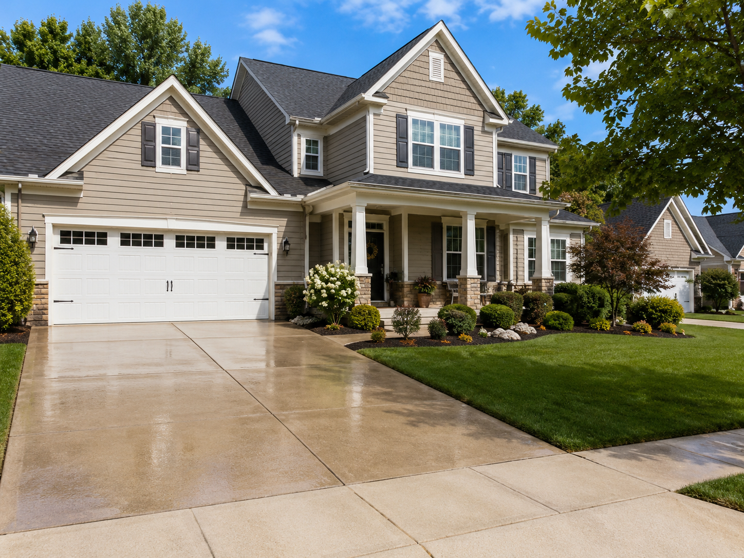 Residential pressure washing and exterior cleaning for a home in Murfreesboro, TN