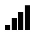 Bar chart with four vertical bars of increasing height from left to right.