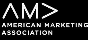 Logo of the American Marketing Association with AM> symbol