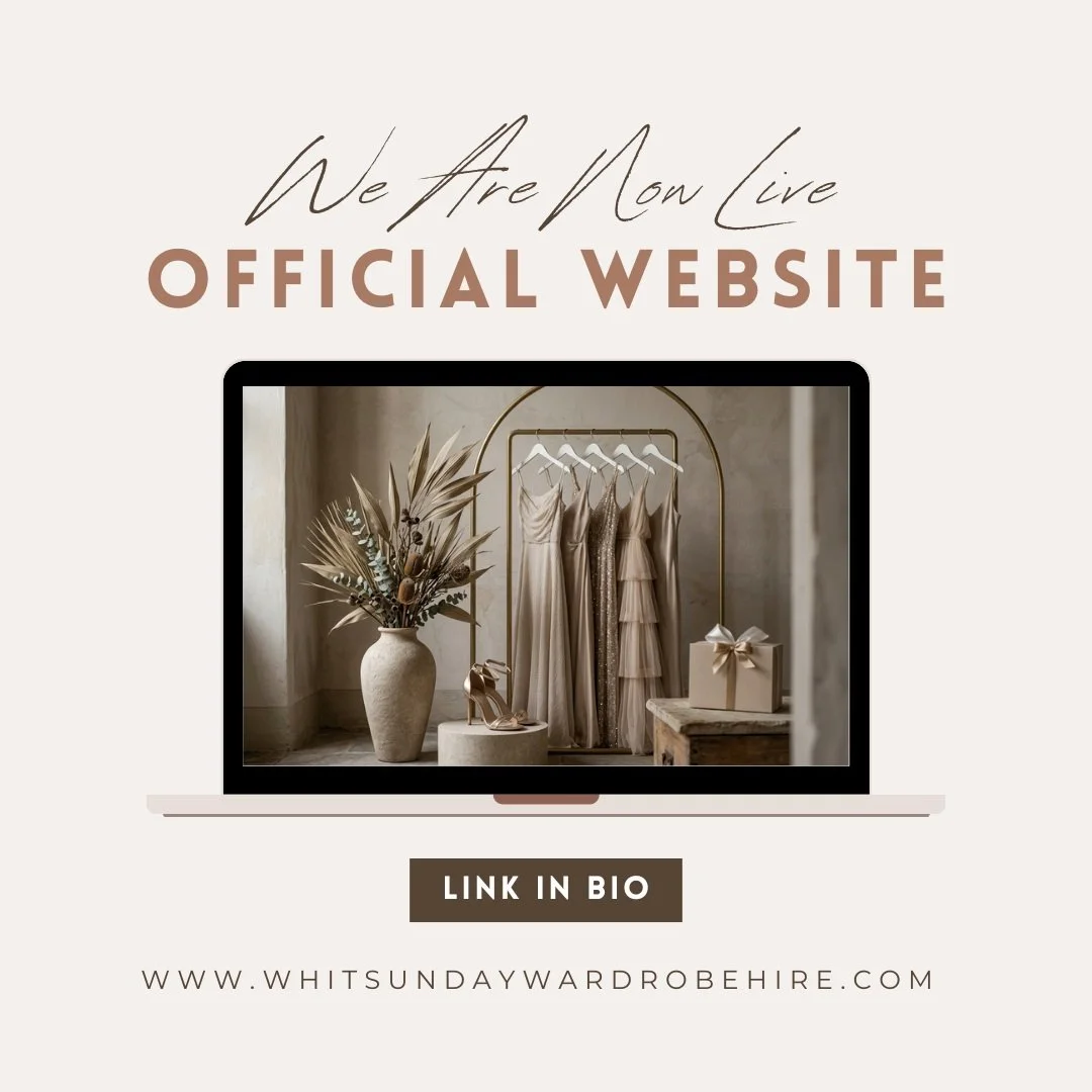 ✨ WE&rsquo;RE OFFICIALLY OPEN! ✨

The wait is finally over&hellip; Whitsunday Wardrobe Hire is NOW OPEN FOR BUSINESS! 🤍👗

Our website is officially LIVE, and we&rsquo;re so excited to welcome you to your new destination for beautiful dress hire in 
