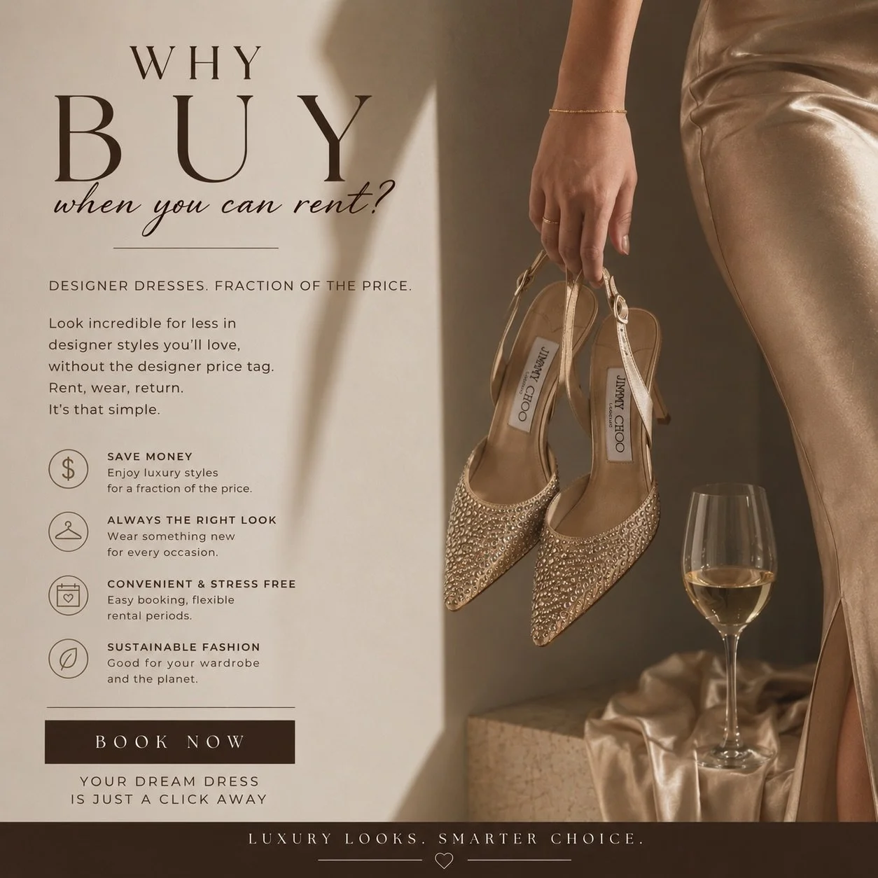 ✨ WHY BUY WHEN YOU CAN RENT? ✨

Why spend hundreds on a dress you&rsquo;ll only wear once? 🤎

With Whitsunday Wardrobe Hire, you can wear the look you love without the price tag &mdash; giving you the freedom to wear something new for every special 