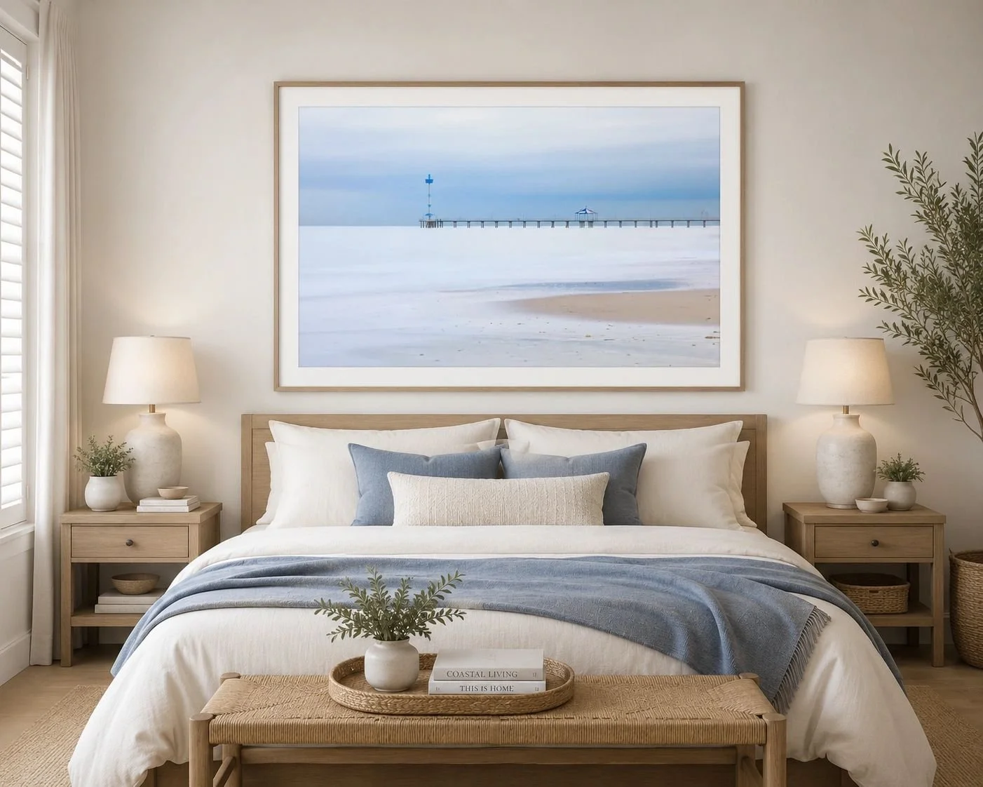 Brighton Jetty Long Exposure – Adelaide Coastal Photography Print | Minimalist Beach Wall Art