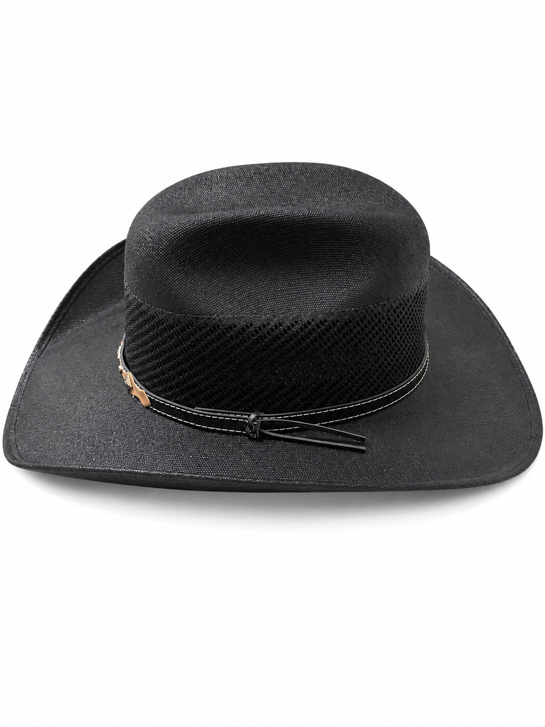 El Patron- Mesh Crown Black Hat