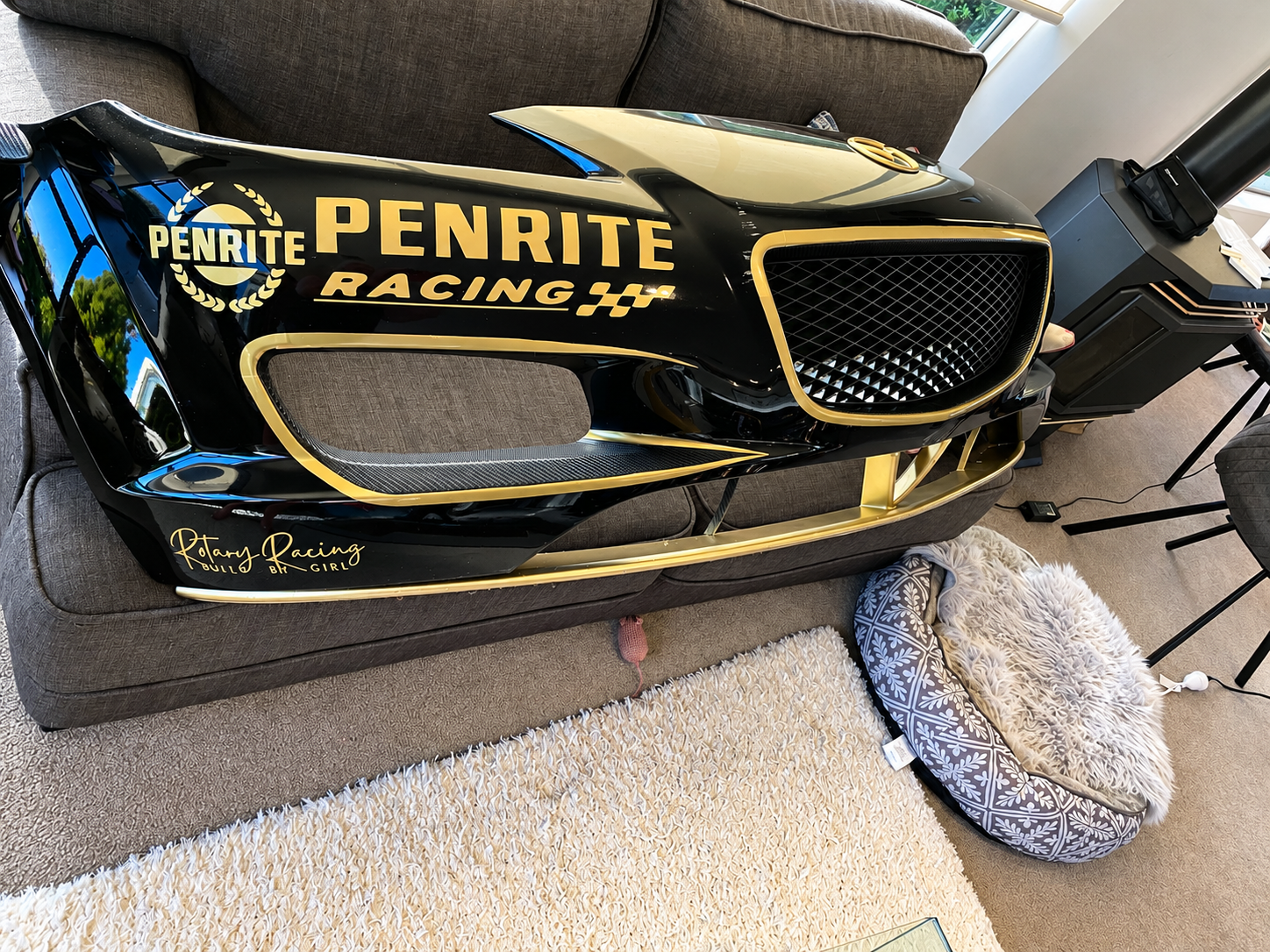 When the wifey has more car parts at home and in the house than the hubby.