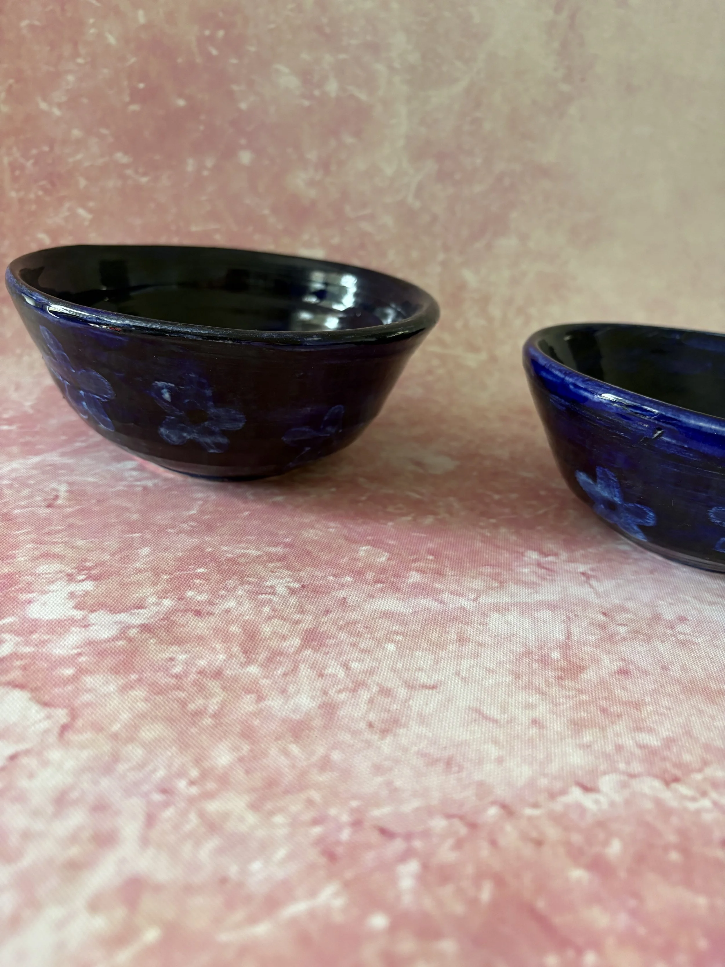 Blue Flower Bowls