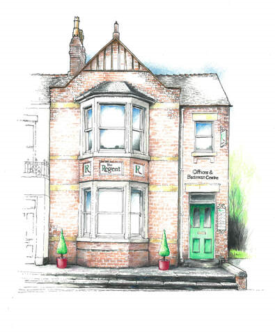 Illustration of The Regent by Alan Jones 2013
