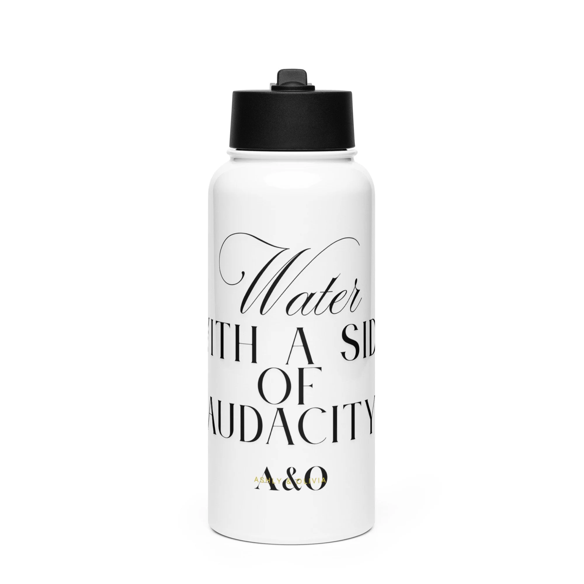 Ashly & Olivia Water With a Side of Audacity™  32 oz Water Bottle