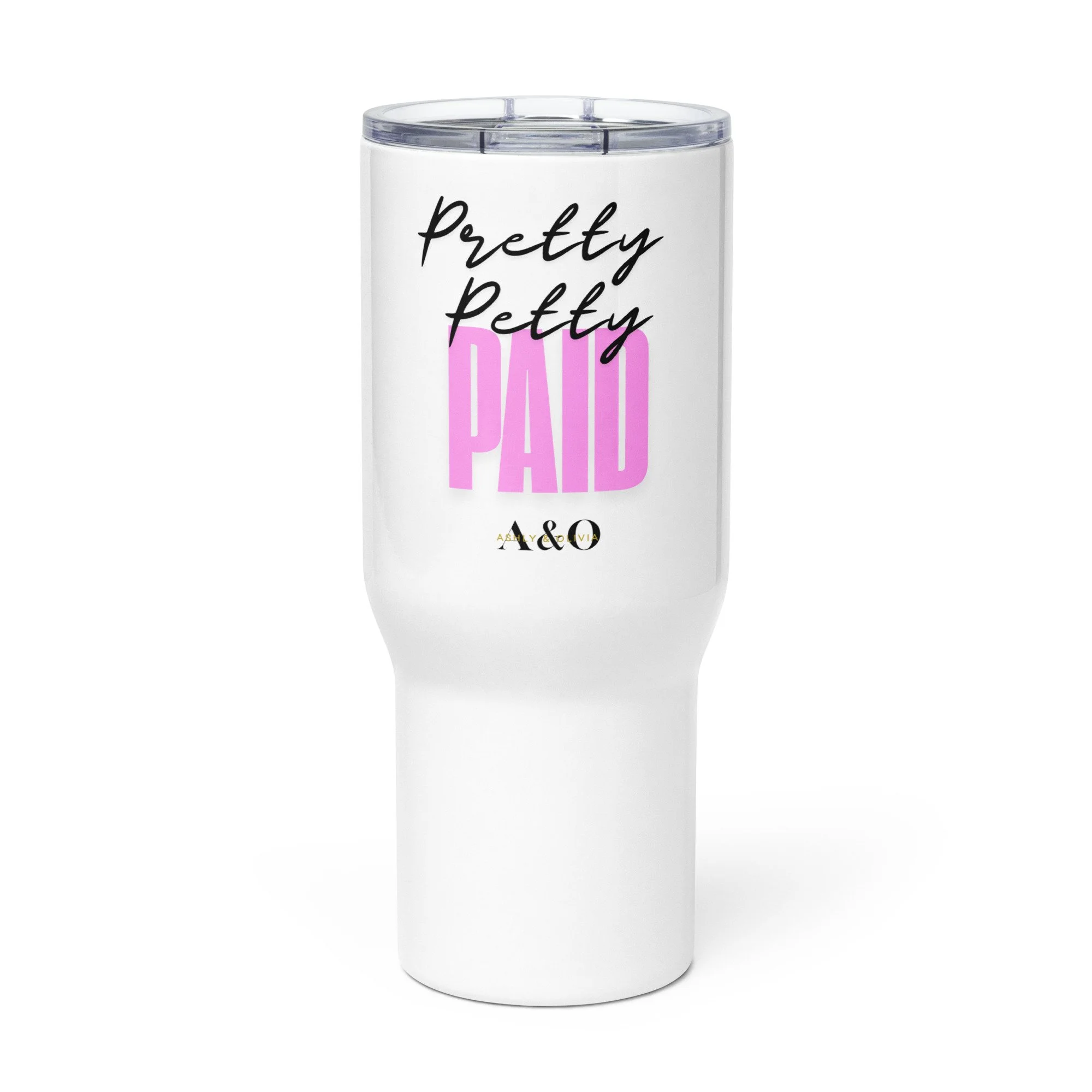 Ashly & Olivia Pretty Petty™  Travel Tumbler with Handle
