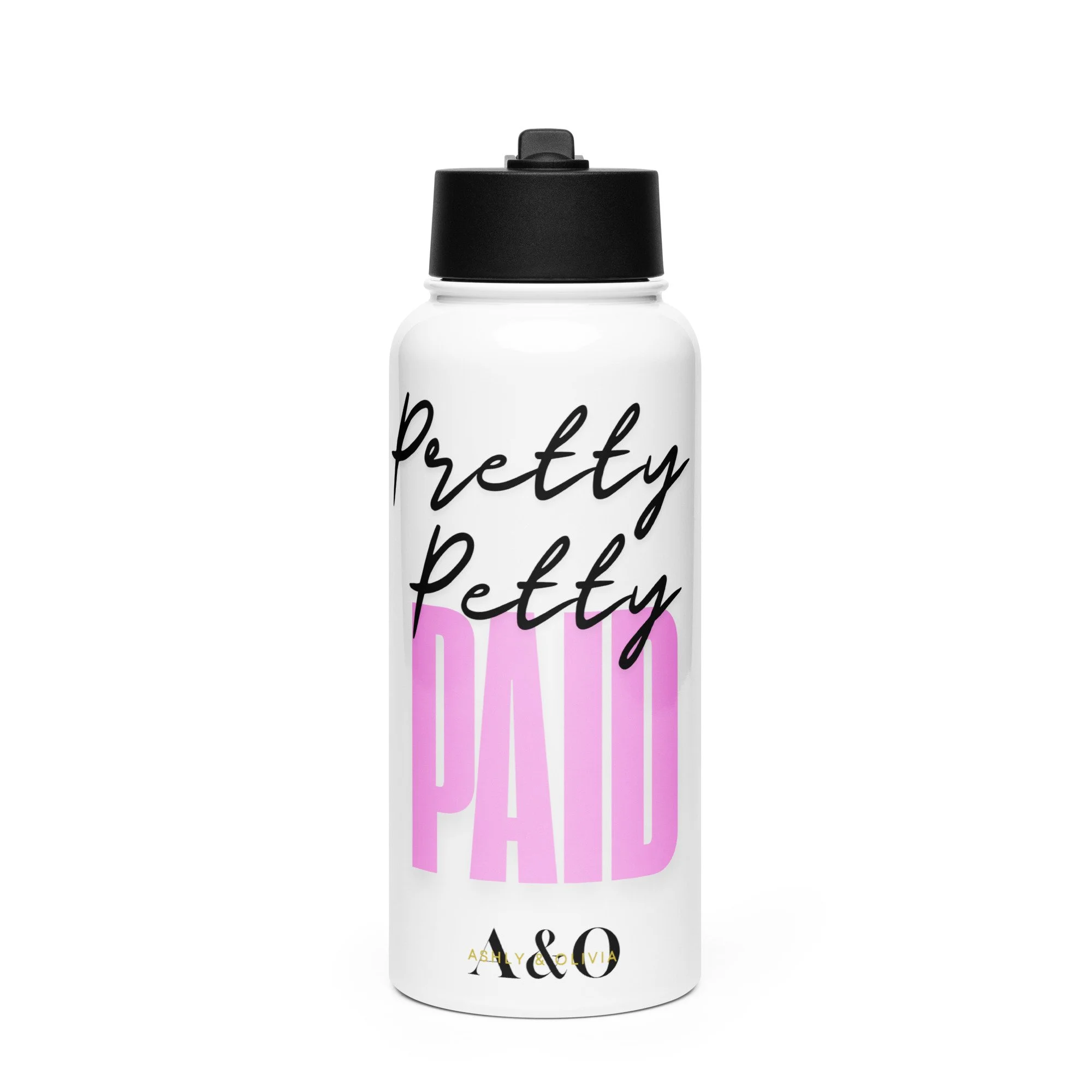 Ashly & Olivia Pretty Petty 32 oz Straw-Lid Water Bottle