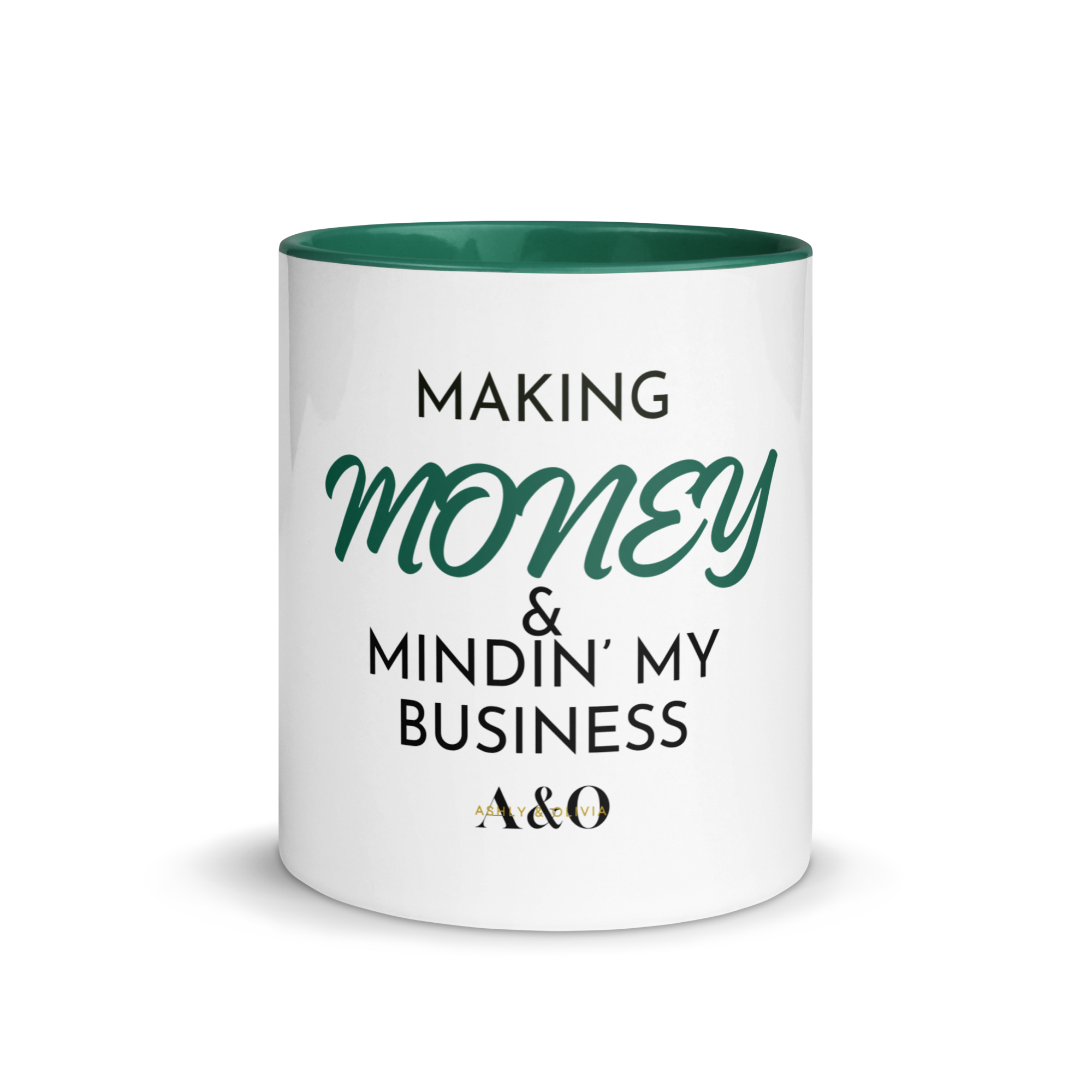 Ashly & Olivia Money Makin'™ Green Accent Mug